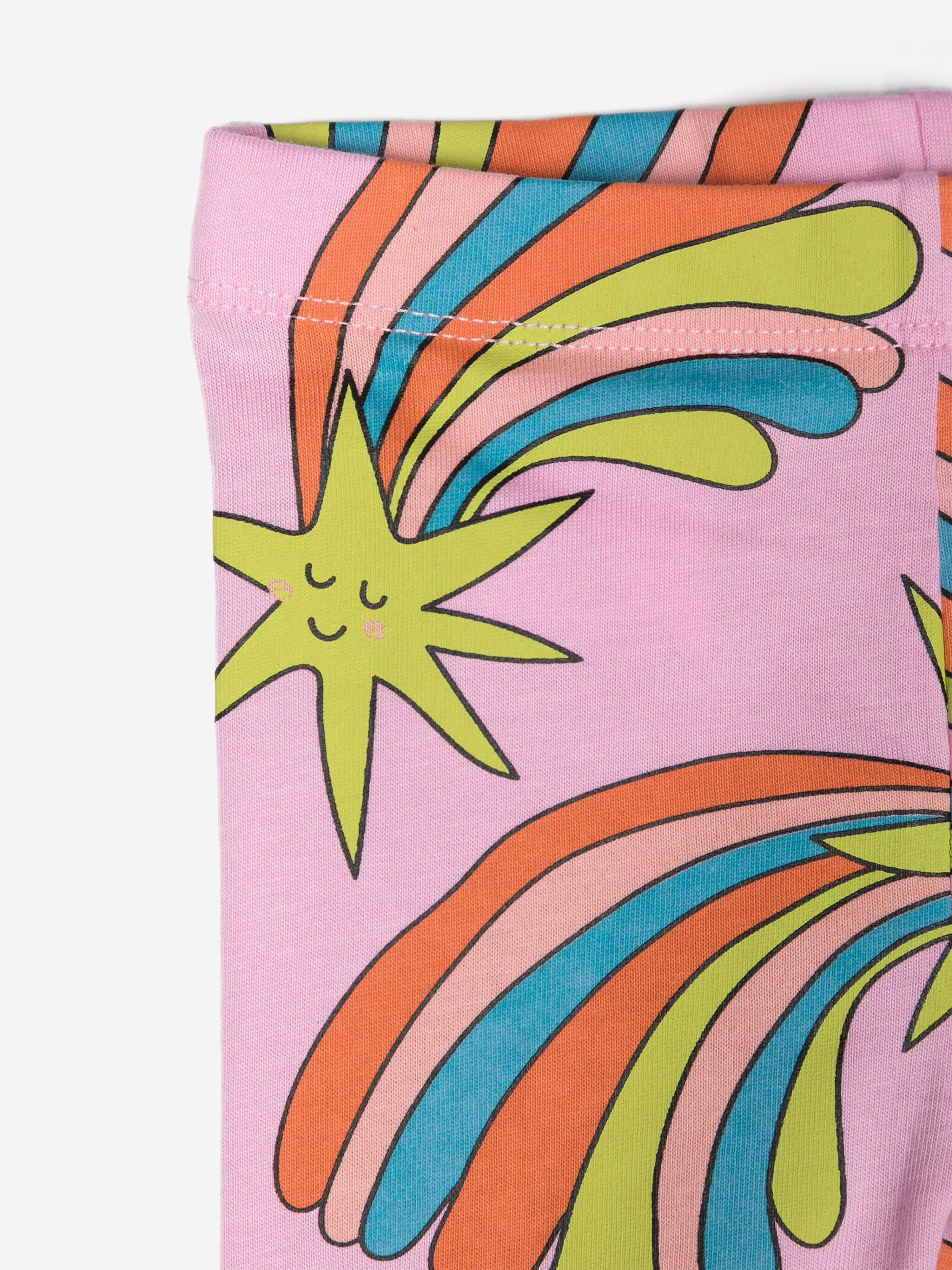 Stella McCartney Baby Girls Shooting Star Leggings in Pink