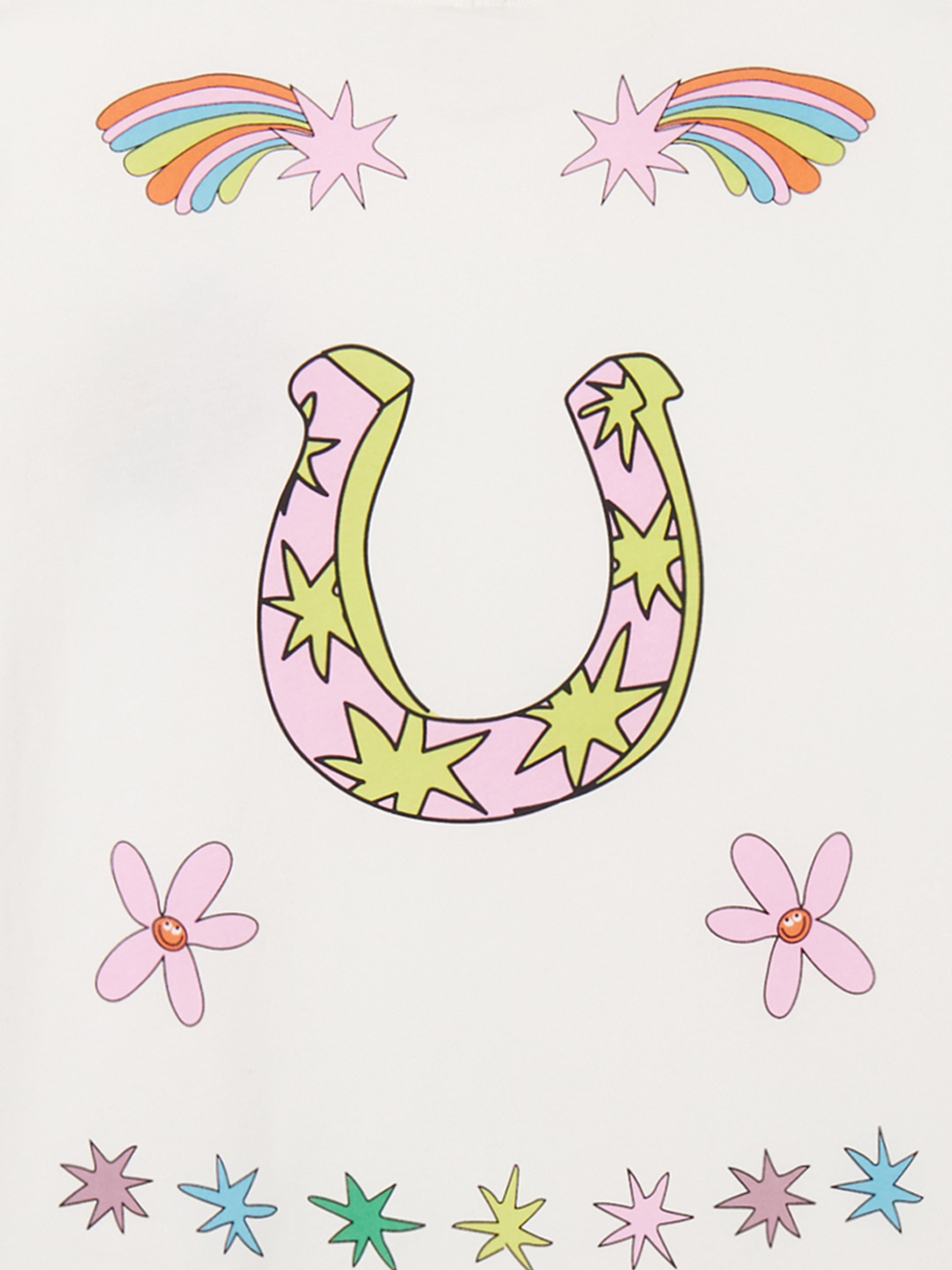 Stella McCartney Girls Star Print T-Shirt in Ivory