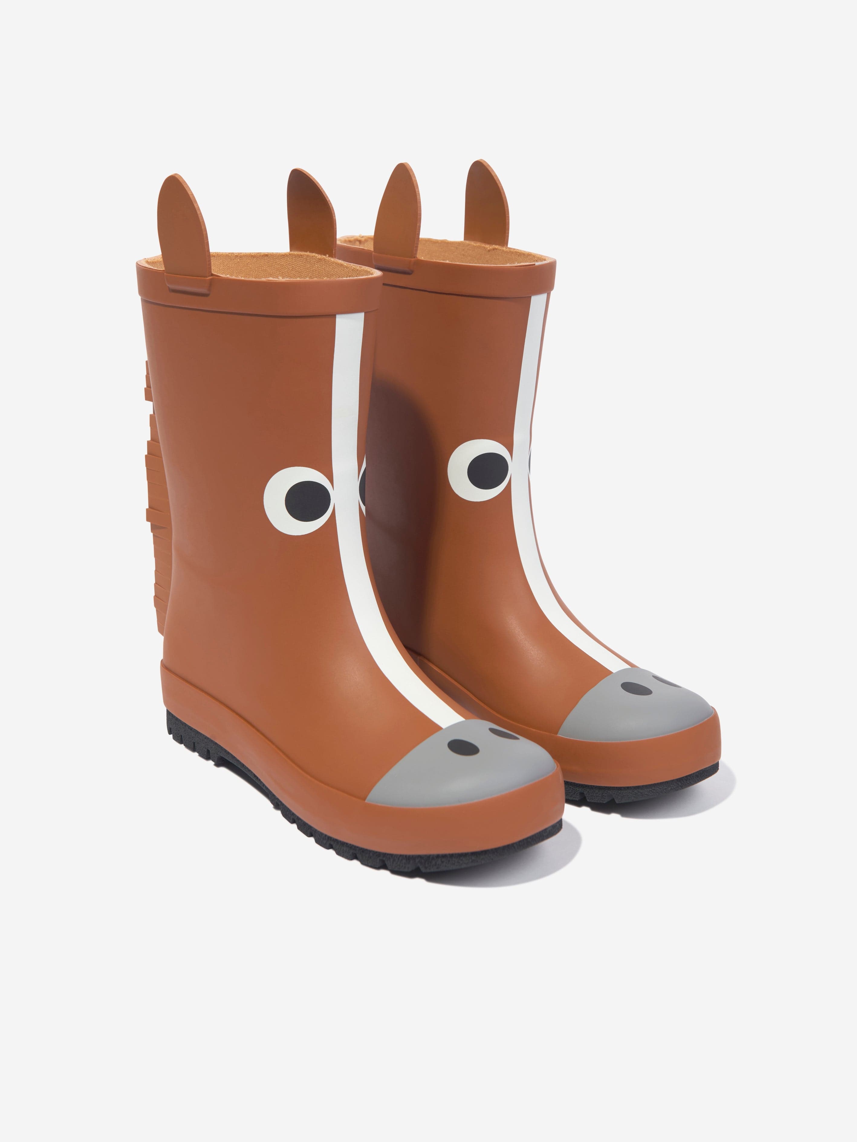 Stella McCartney Kids Horse Wellies in Brown