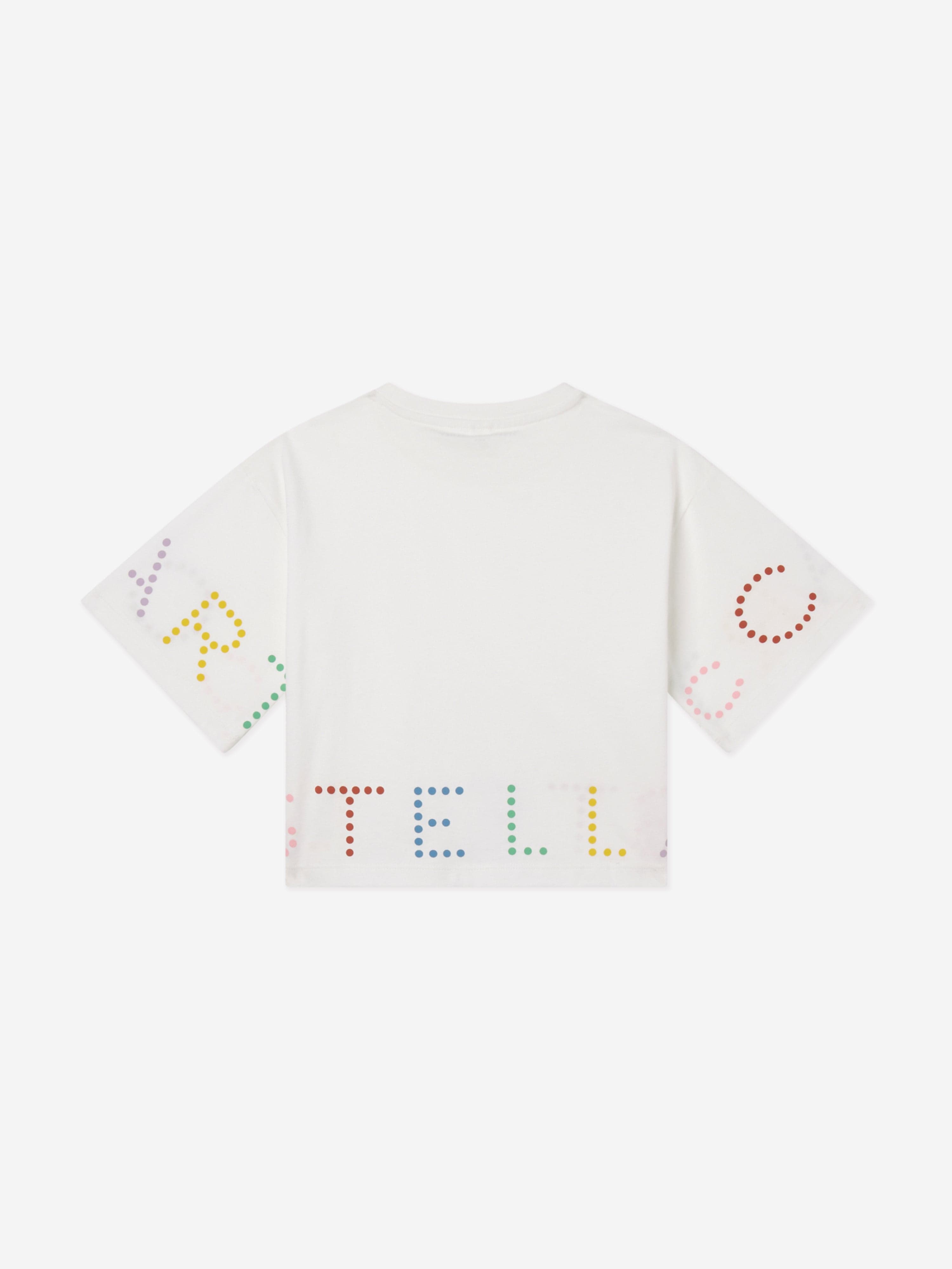Stella McCartney Girls Logo T-Shirt in Ivory