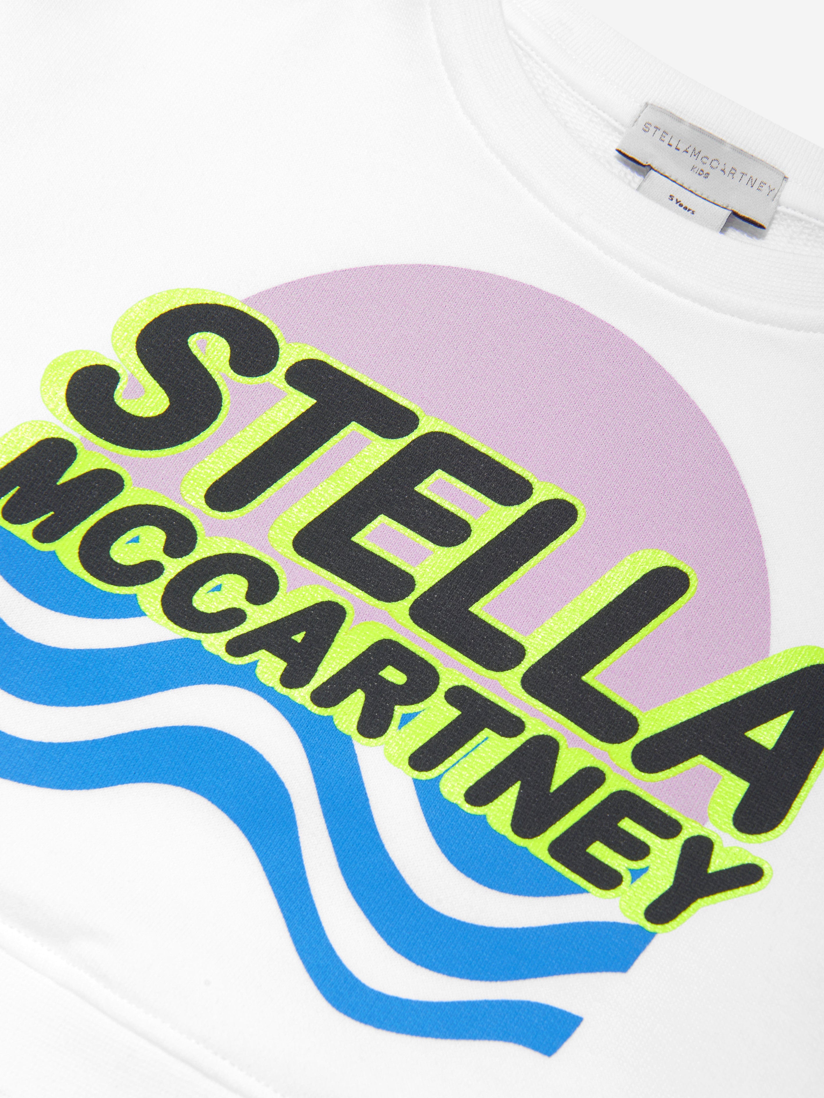 Stella McCartney Girls Logo Sweatshirt in White