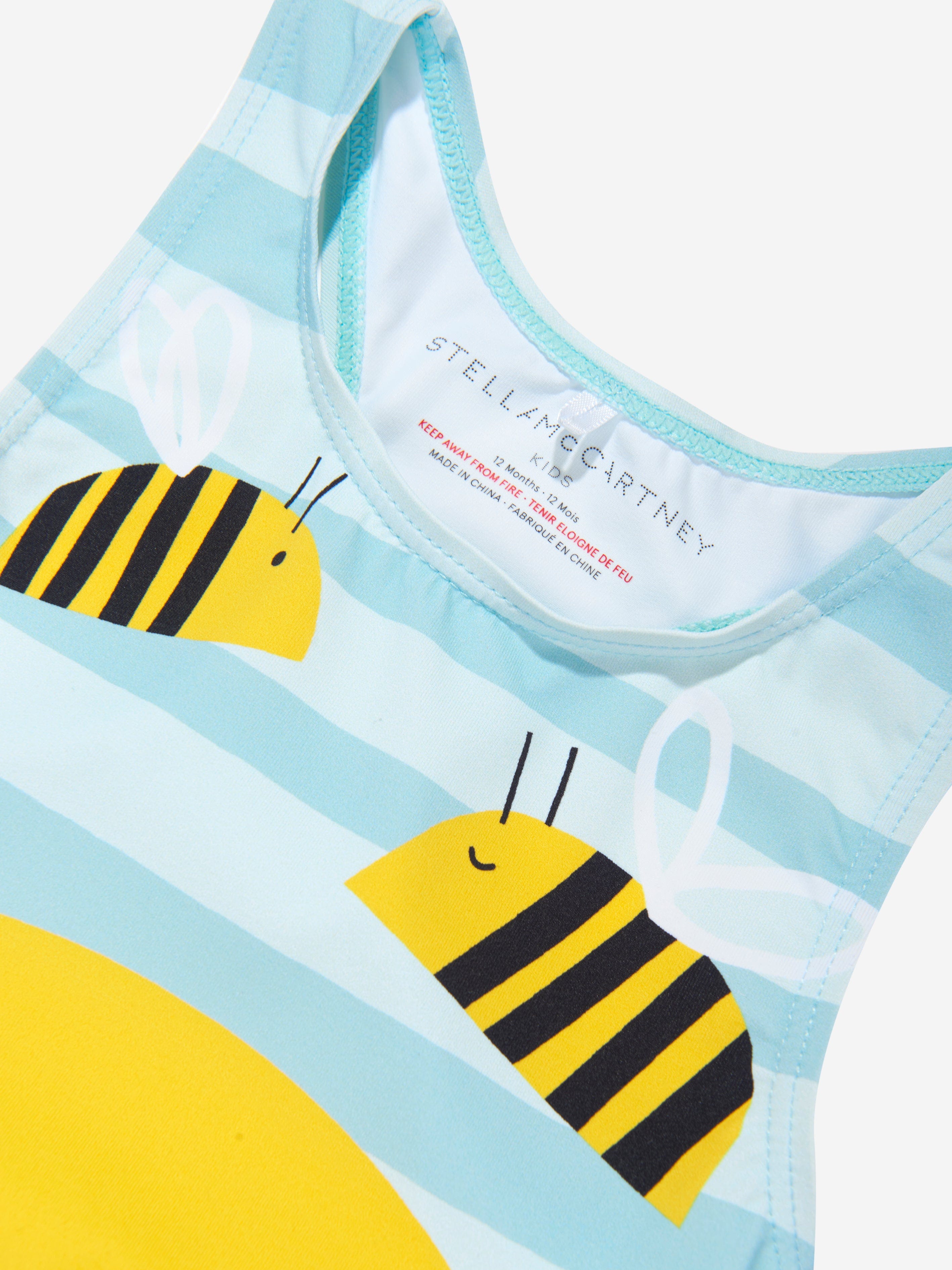Stella McCartney Baby Girls Bee Swimsuit in Multicolour