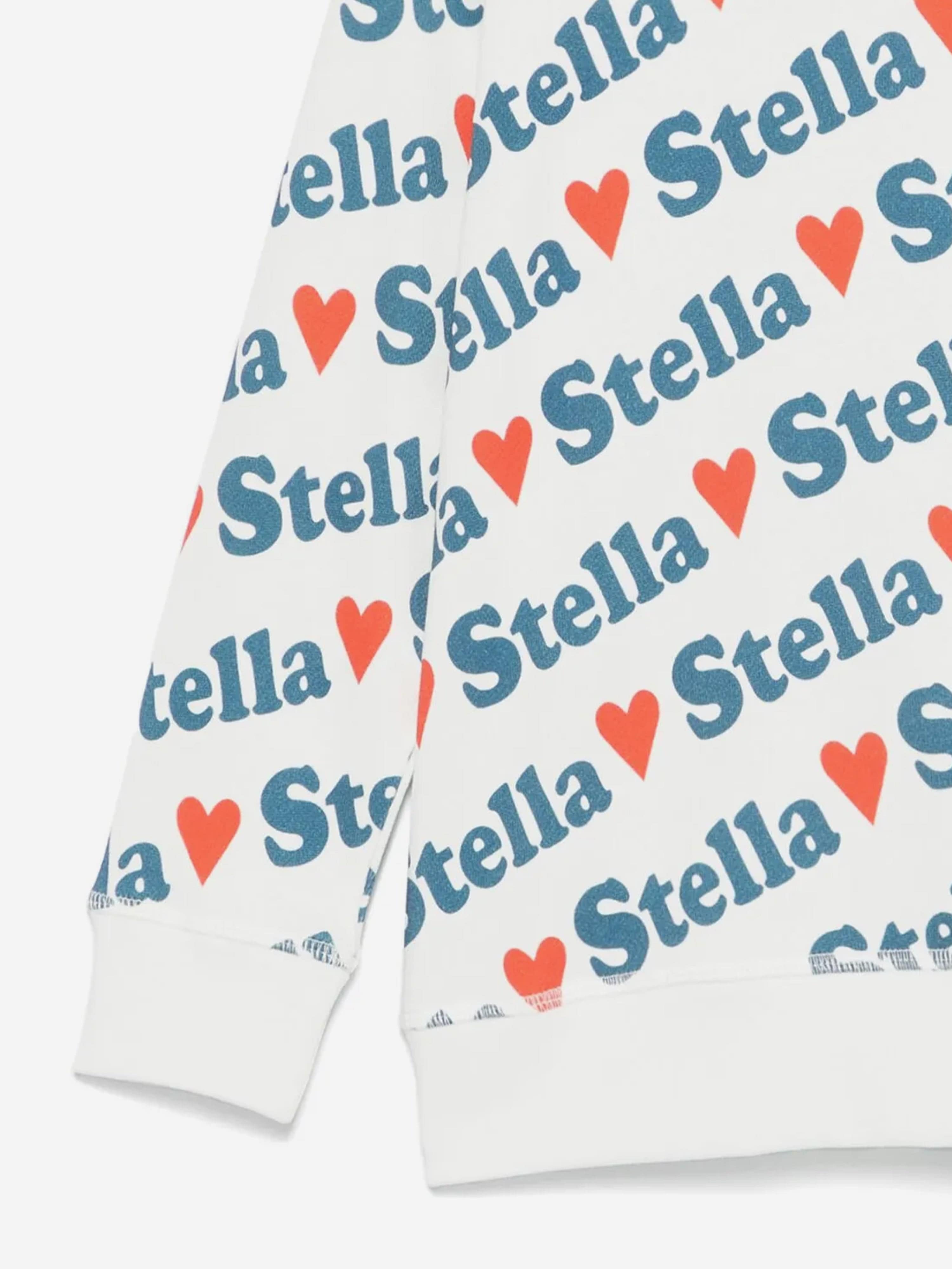 Girls Heart Logo Sweatshirt in Ivory