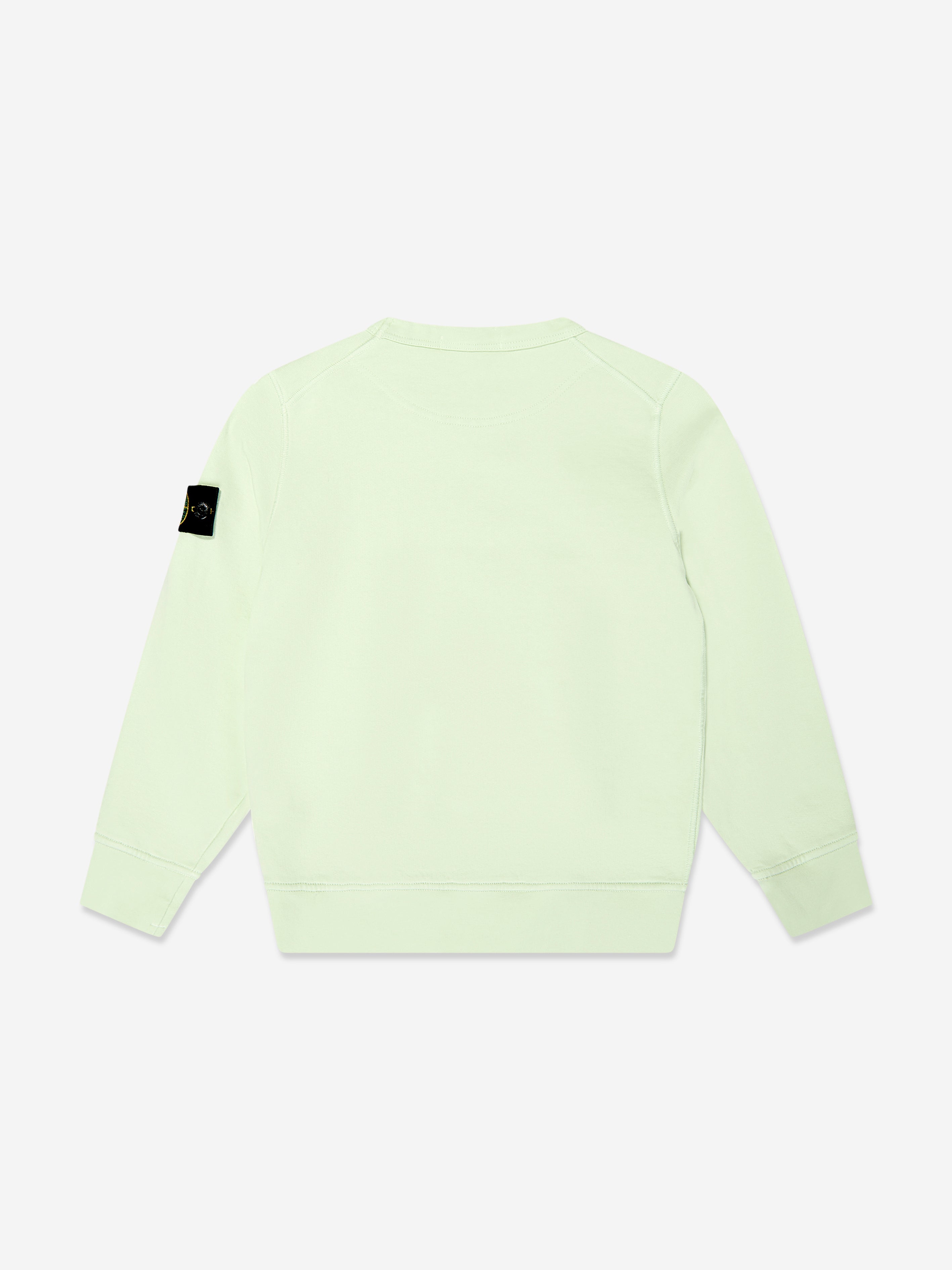 Stone Island Boys Logo Sweatshirt in Green