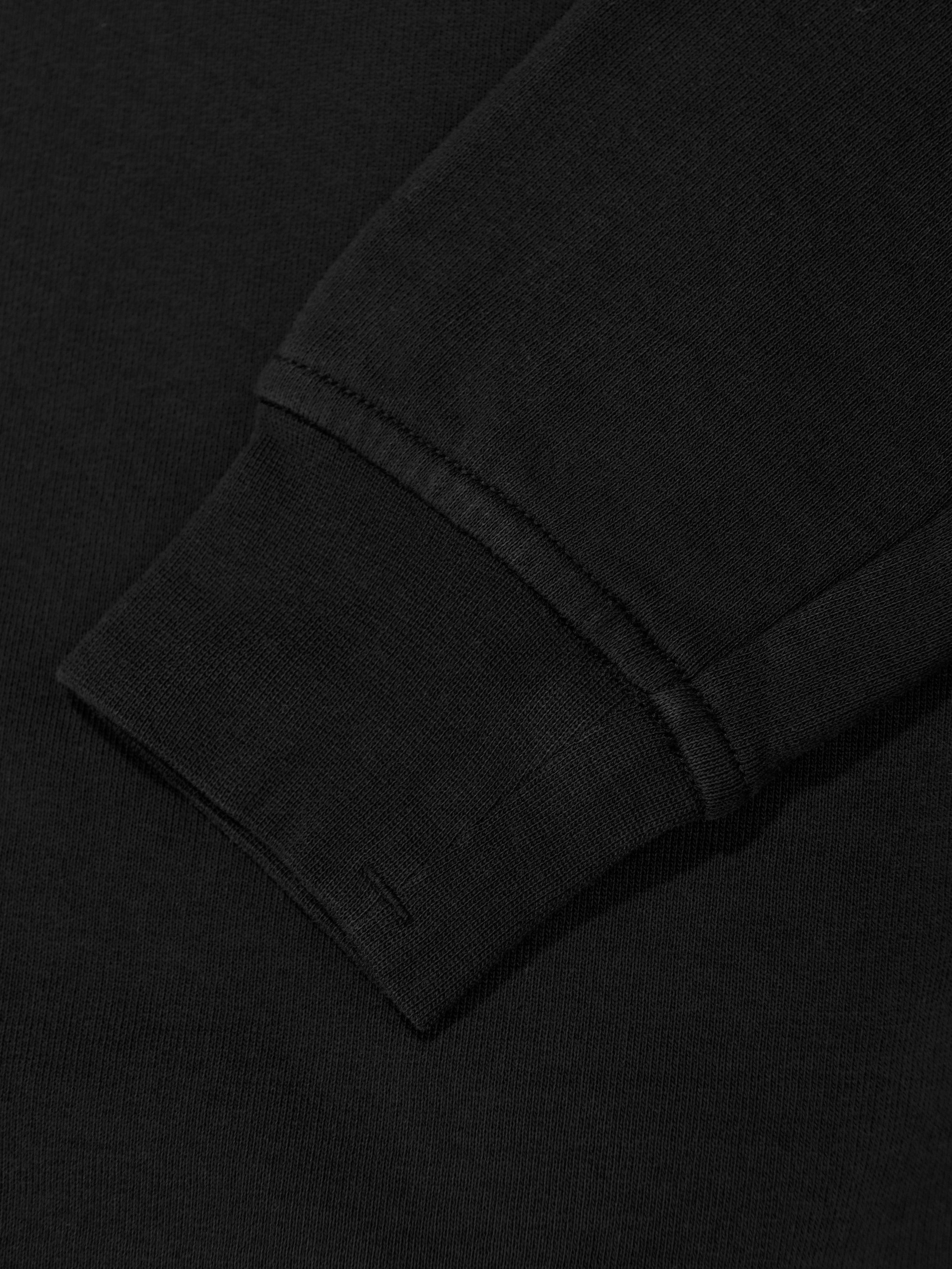 Stone Island Boys Logo Hoodie in Black