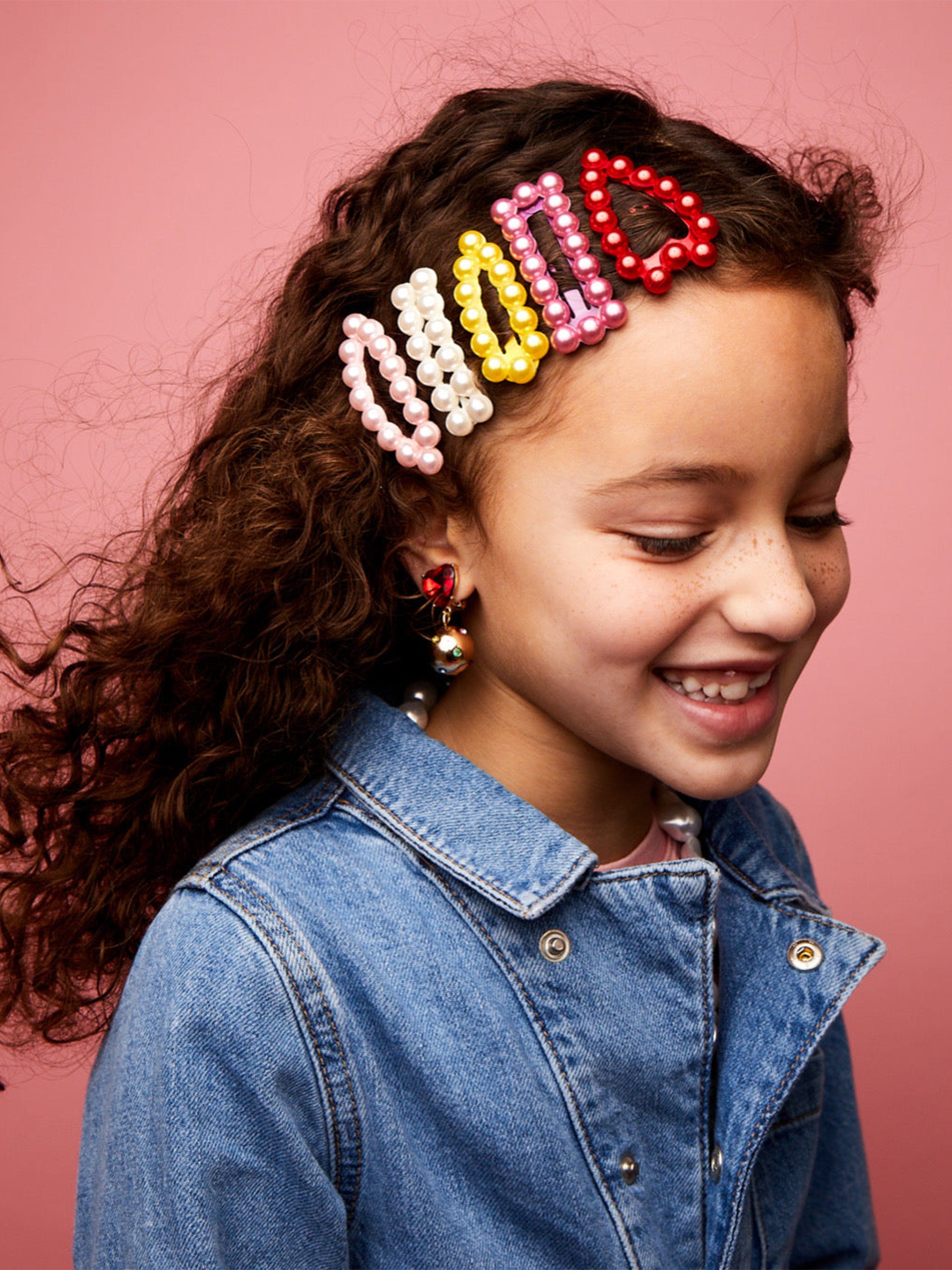 Super Smalls Girls Chit Chat Pearl Snap Clips in Multicolour