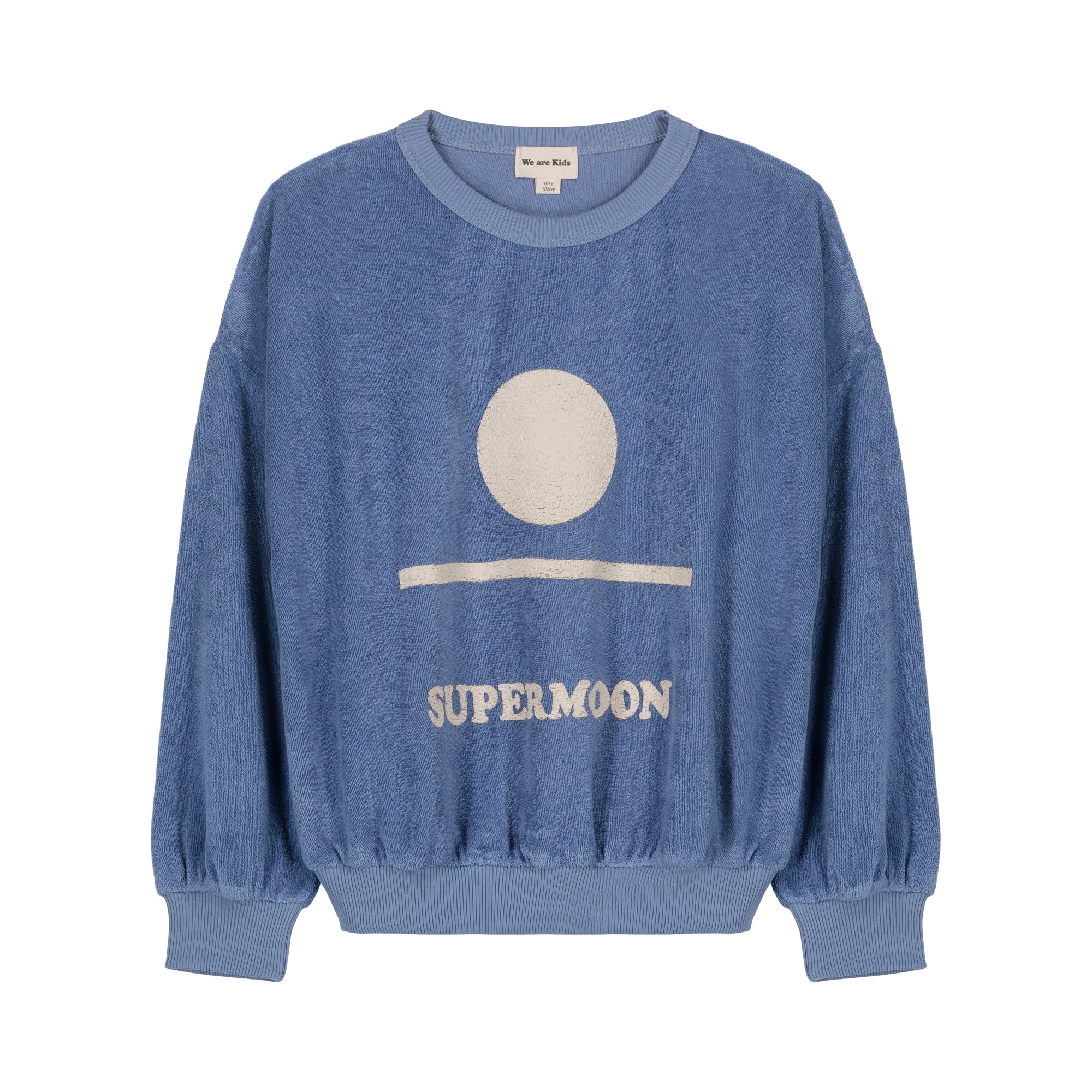 Boys & Girls Blue Logo Velvet Sweatshirt