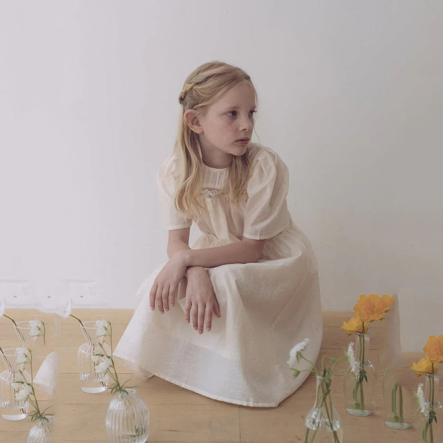 Girls Light Peach Dress