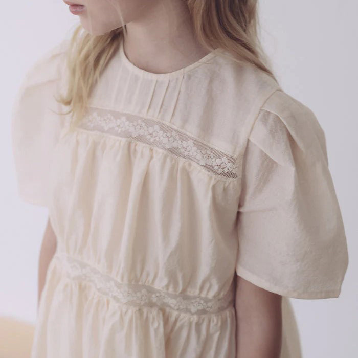 Girls Light Peach Dress
