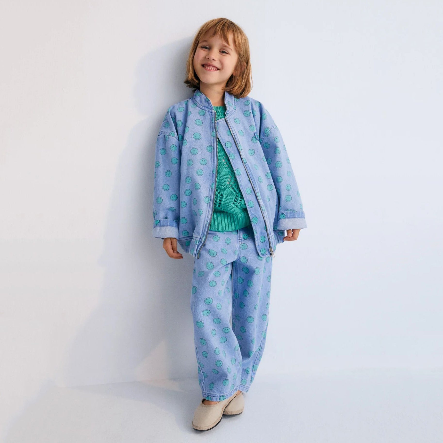 Boys & Girls Light Blue Denim Trousers