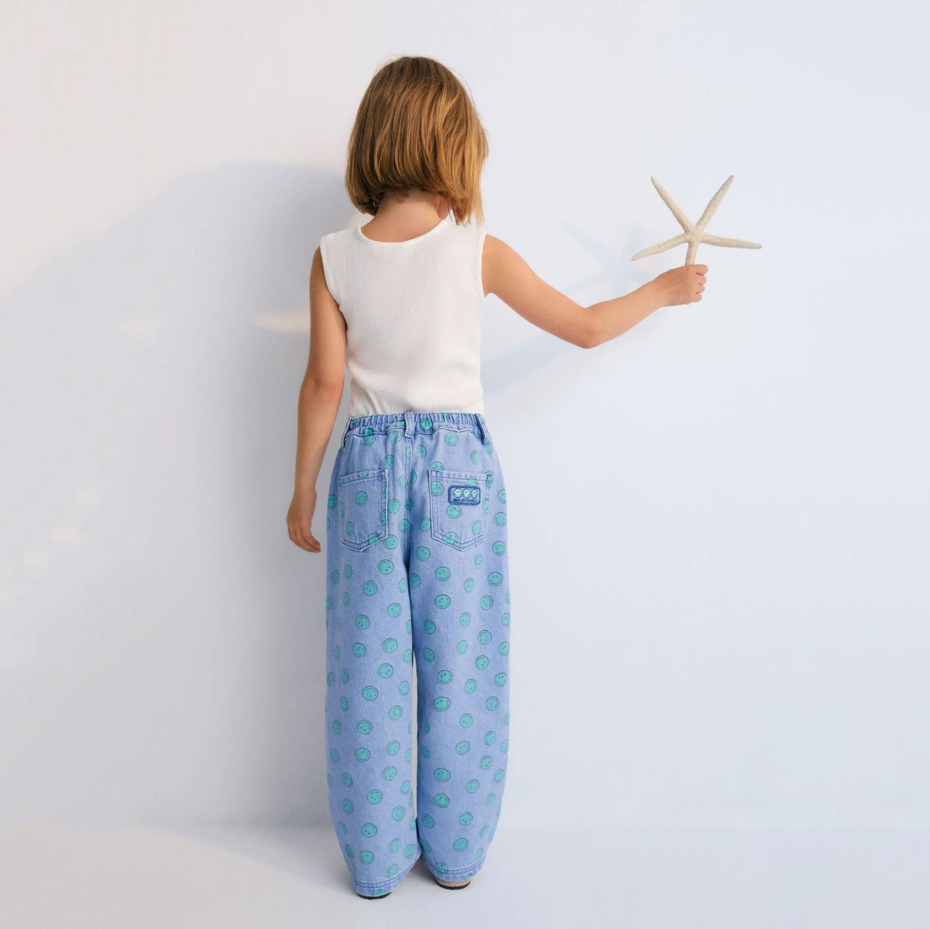 Girls White Cotton Vest