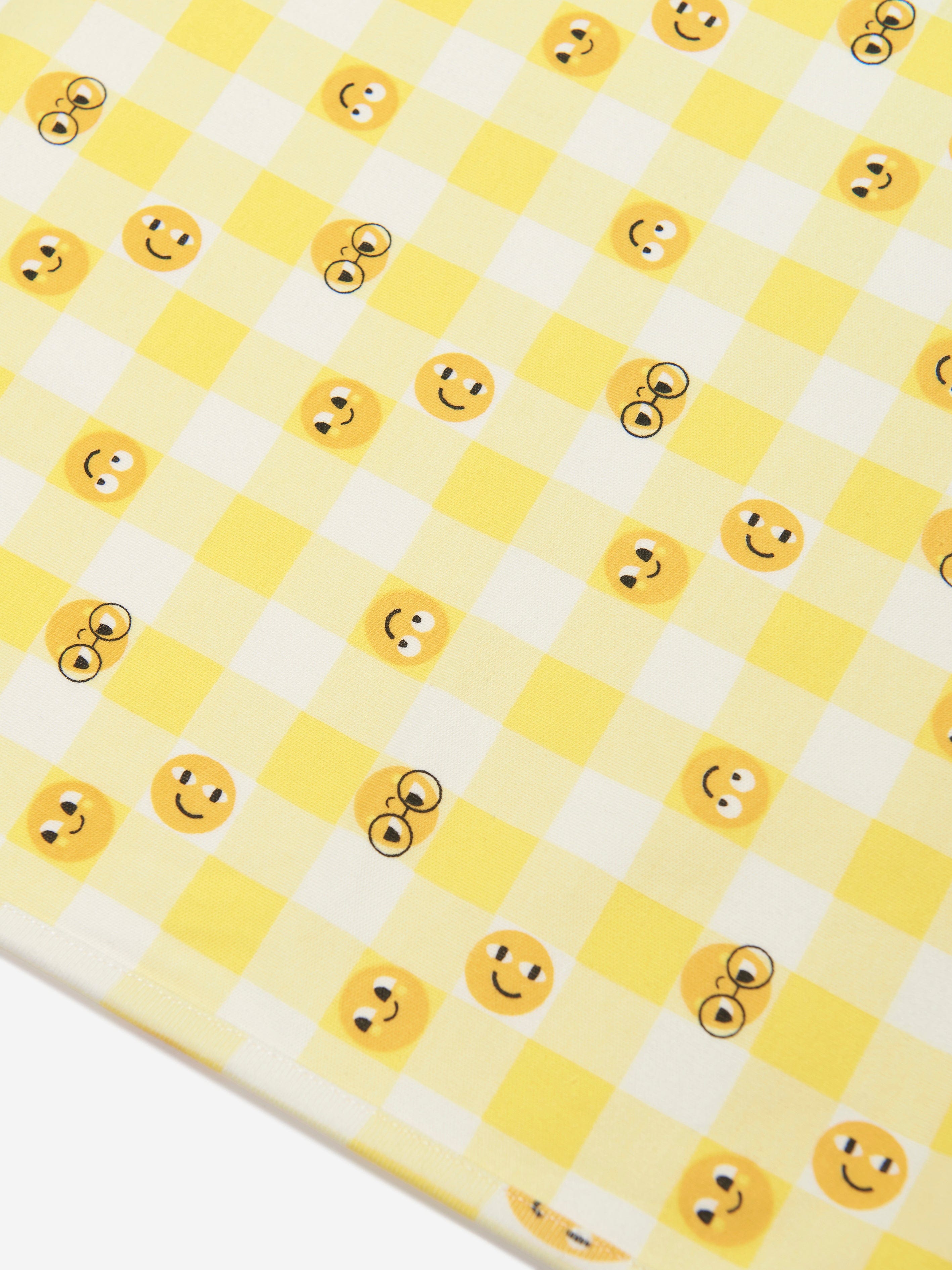 The Bonnie Mob Baby Tiddlywink Hooded Blanket With Hood in Yellow