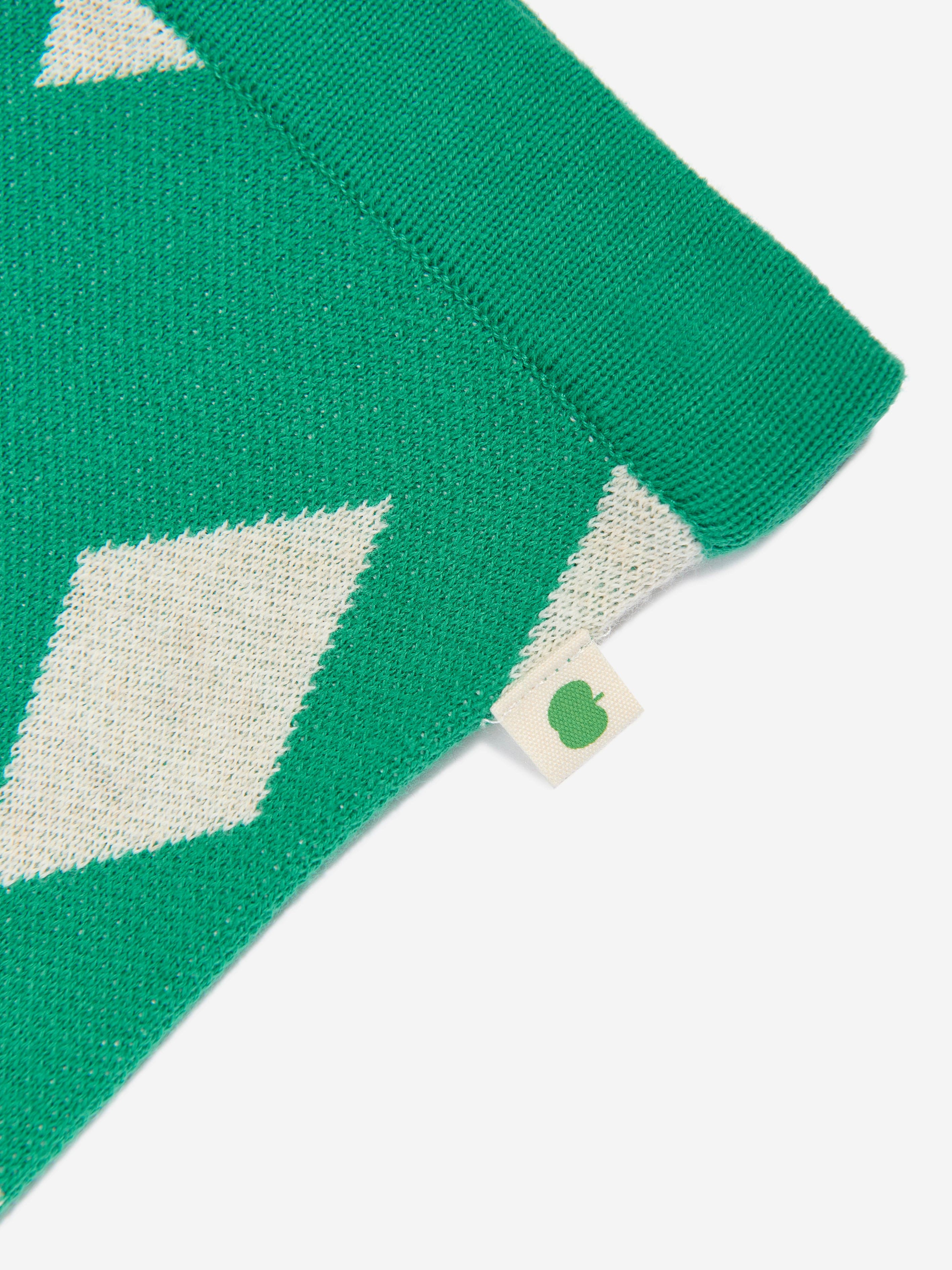 Kids Alden Diamond Knit Joggers in Green