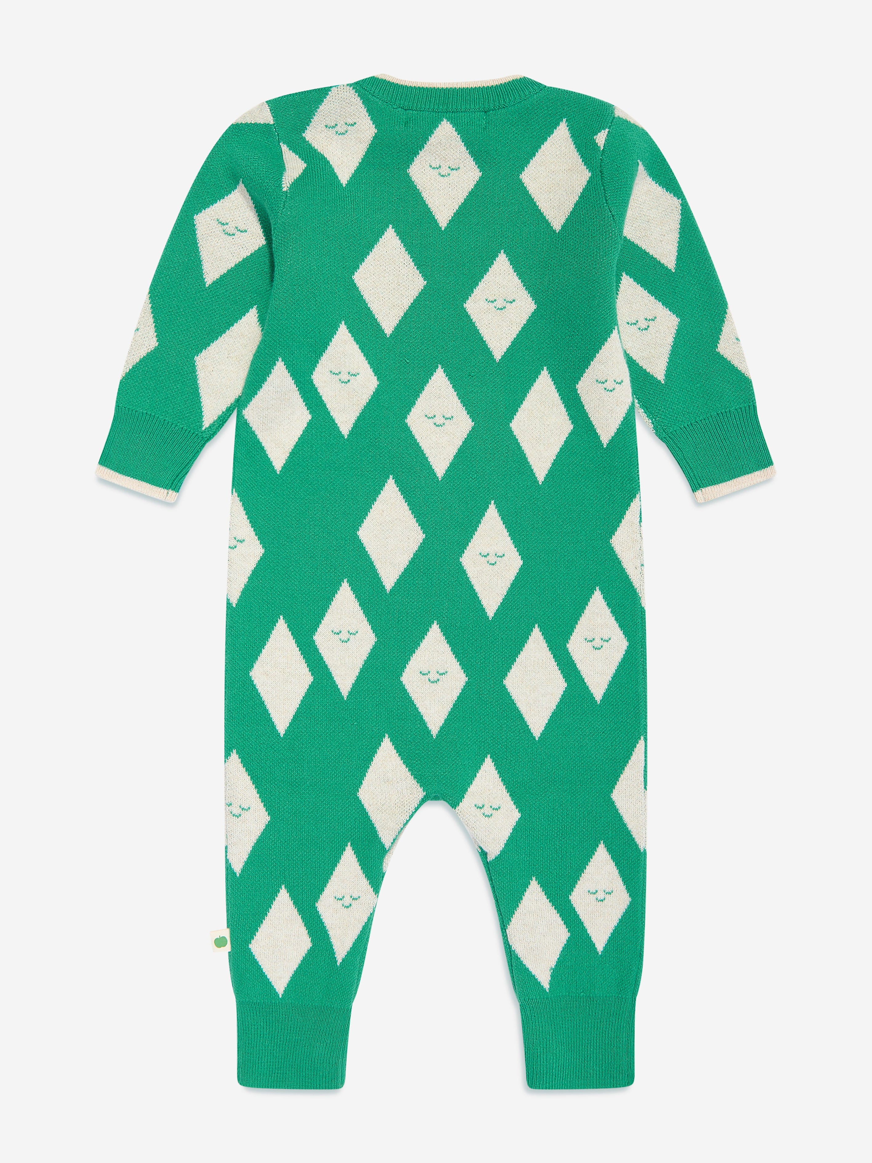 Baby Aster and Damson Playsuit Gift Set in Green