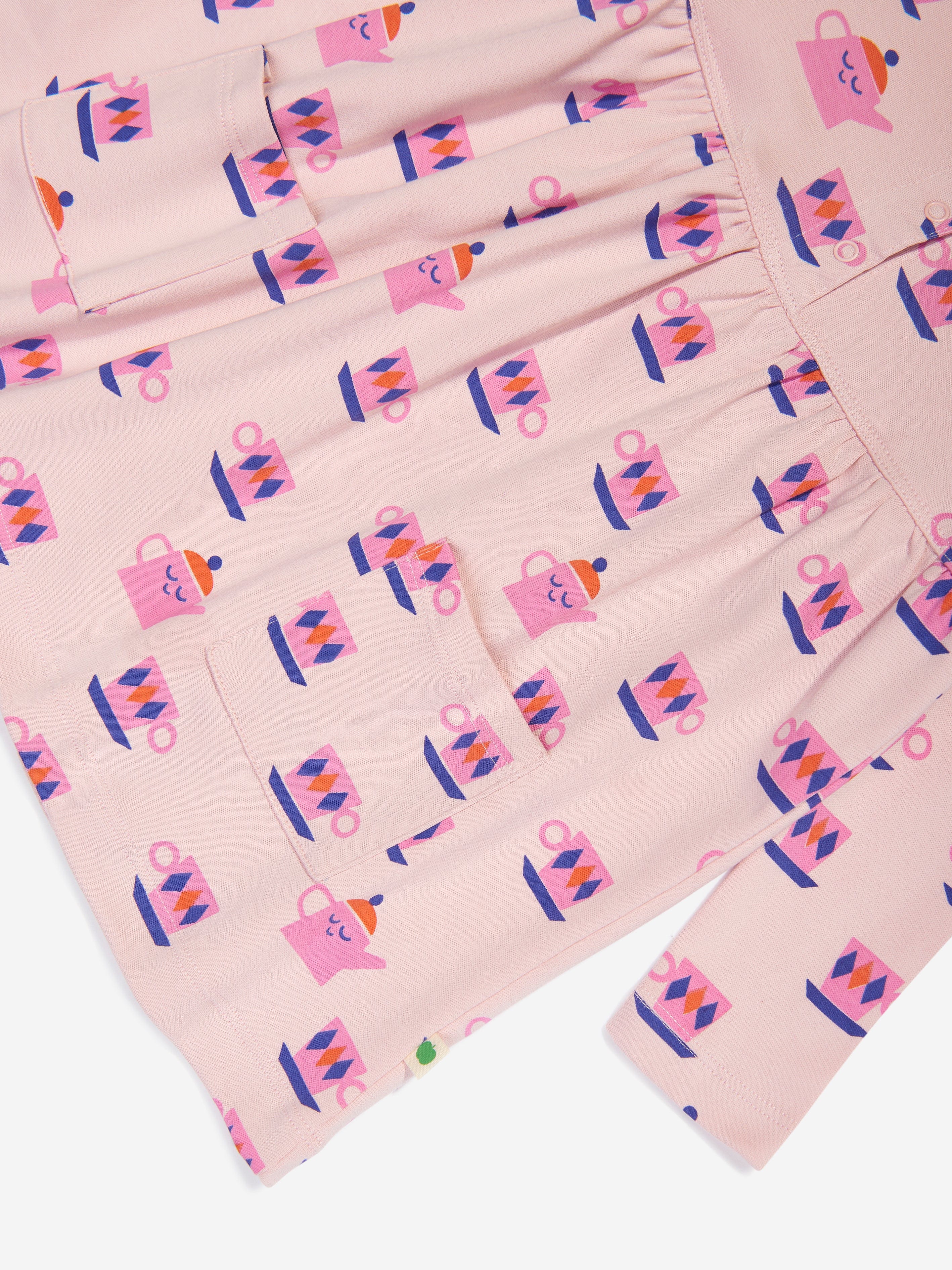 Girls Briar Tea Time Dress in Pink