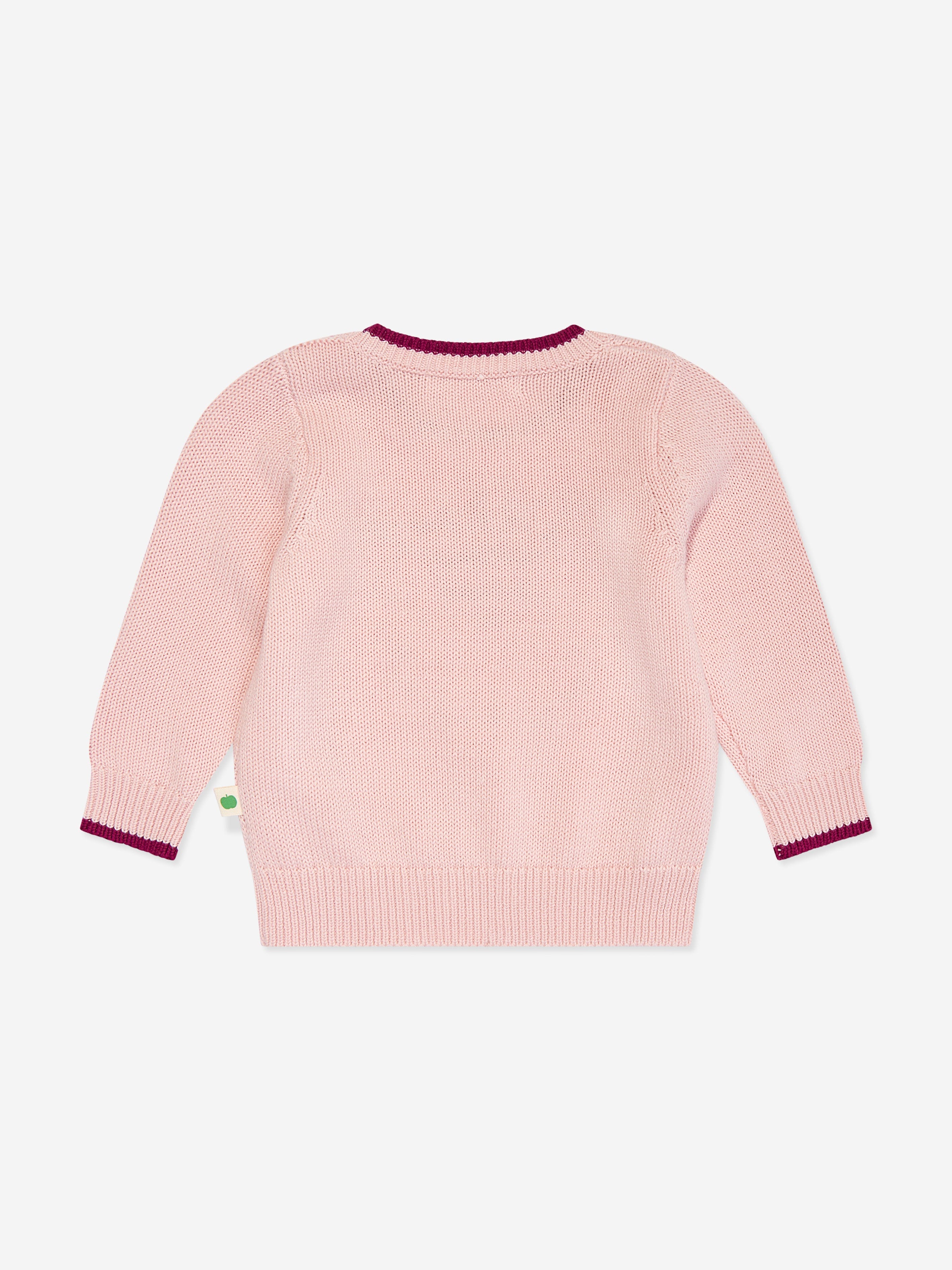 Girls Blackberry Knit Jumper in Pink