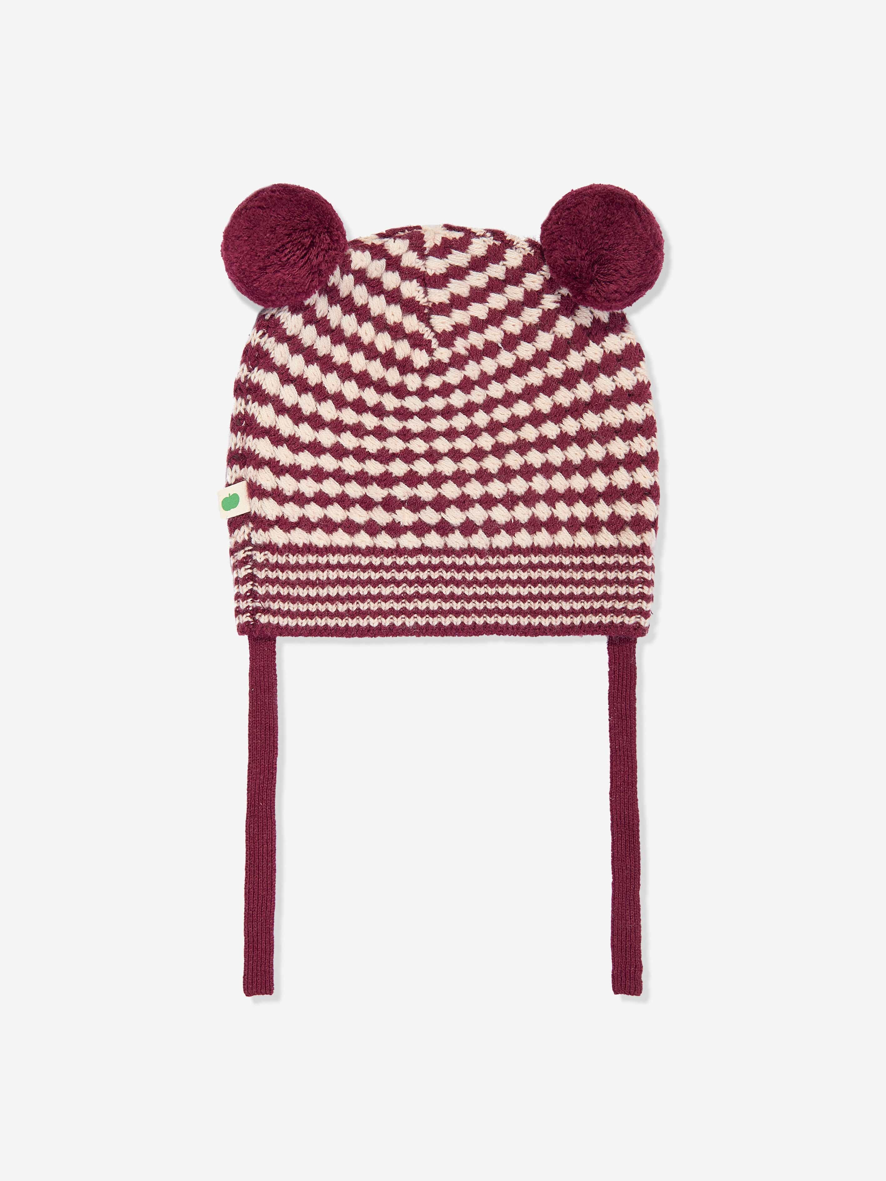 Baby Girls Hazel Chunky Checker Hat in Berry