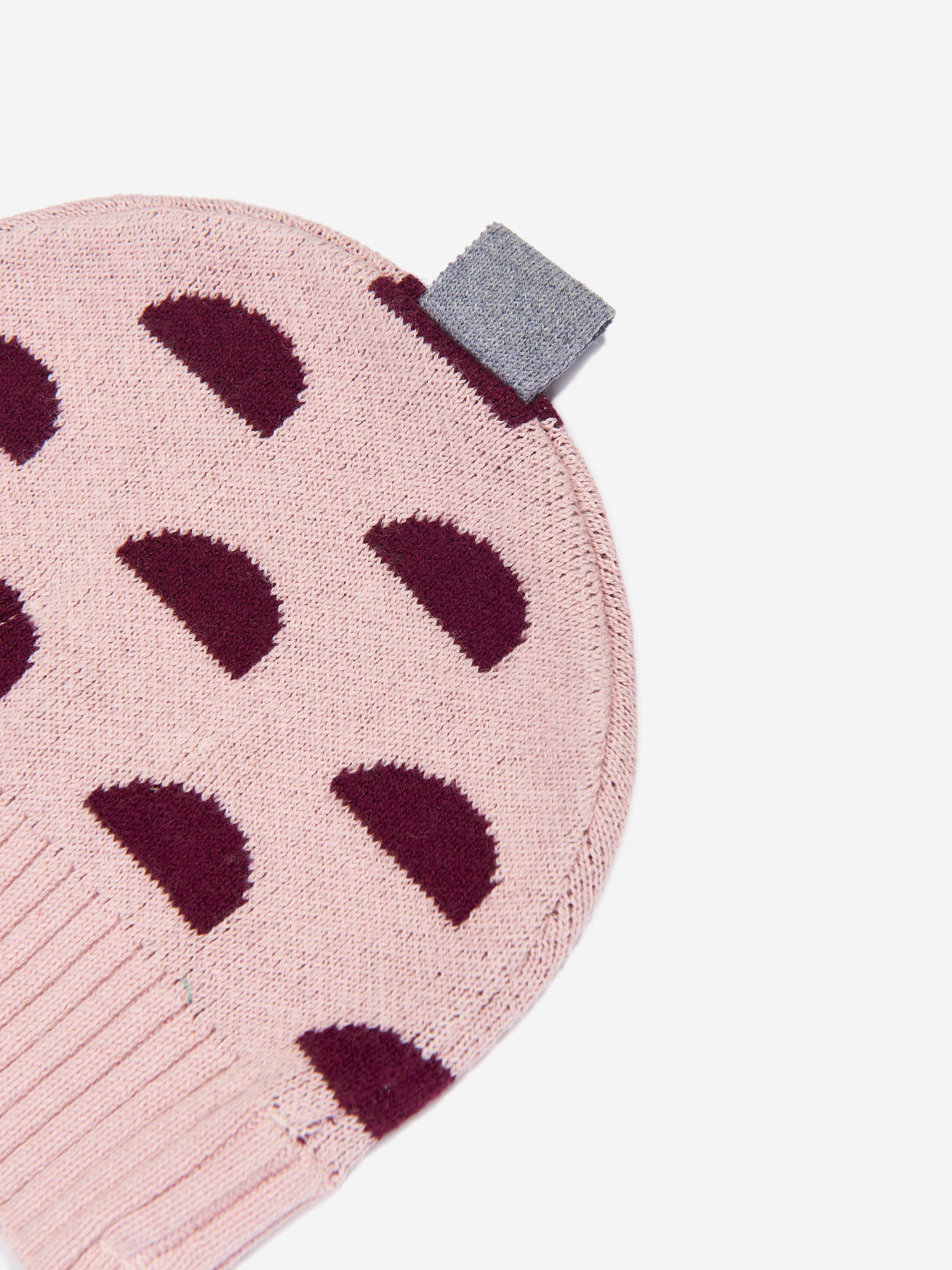 Baby Girls Pippin Acorn Knit Hat in Pink