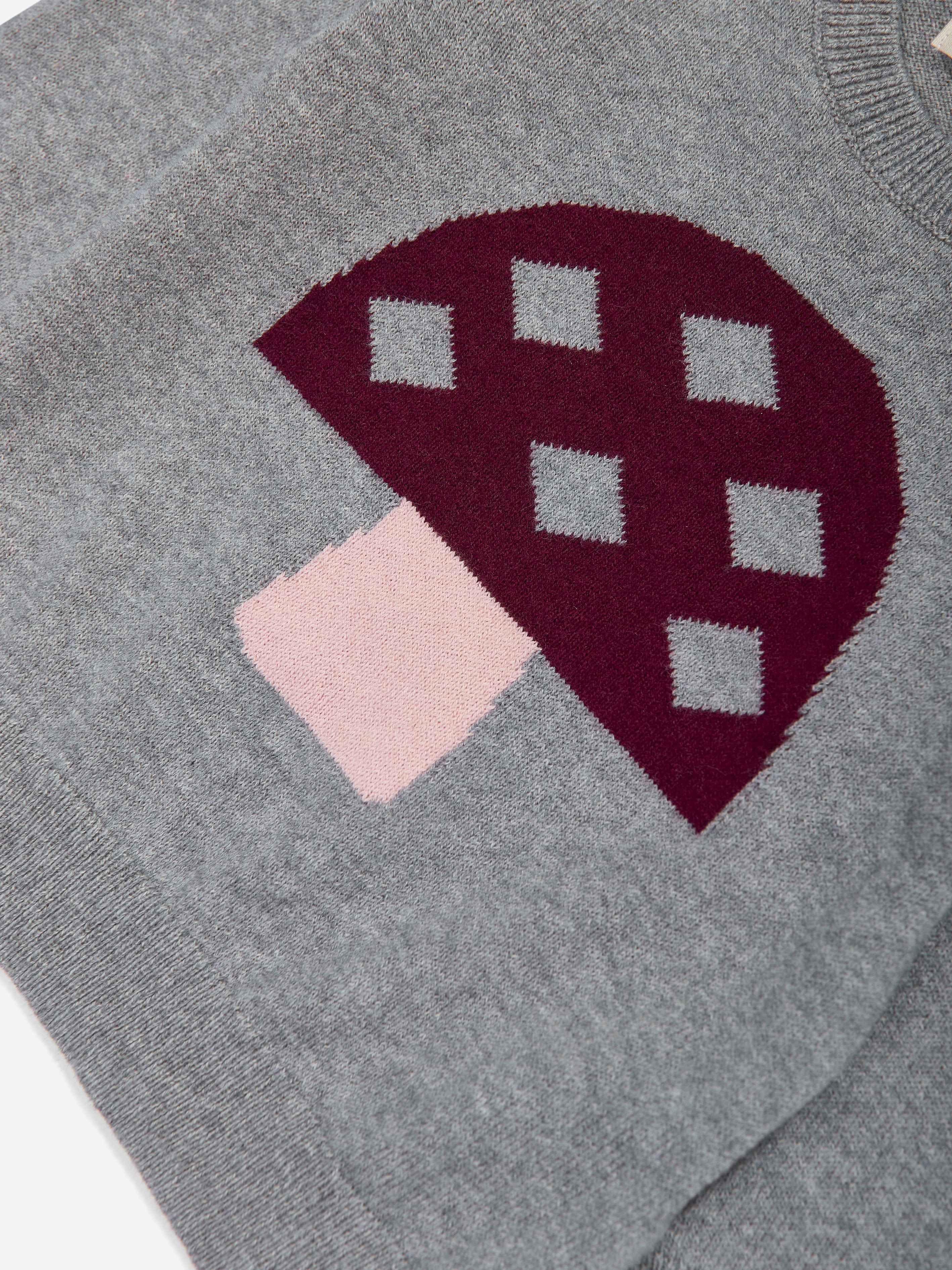 Baby Sparrow Mushroom Knit Jumper in Grey