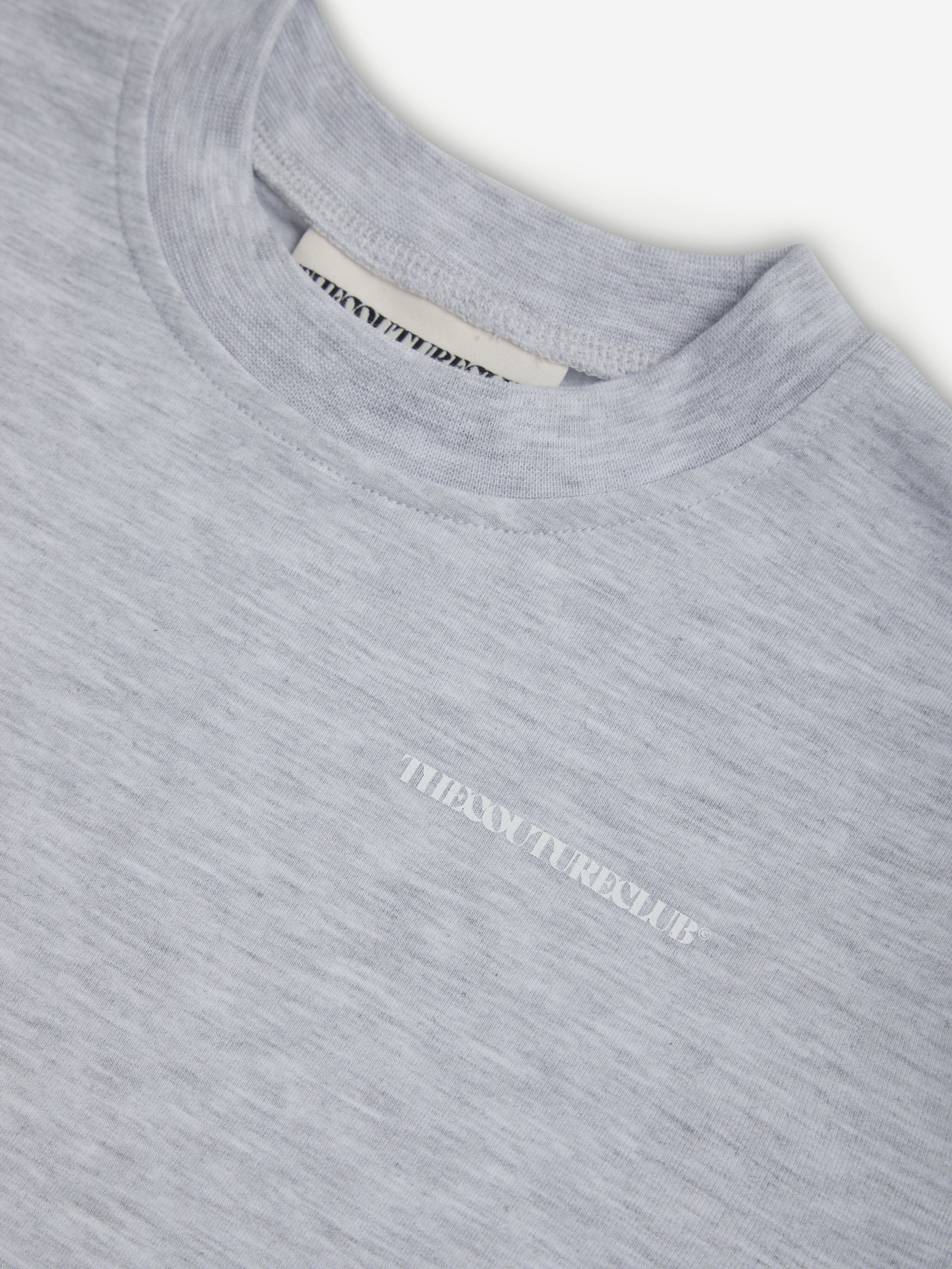 The Couture Club Kids Heavyweight Copyright T-Shirt in Grey
