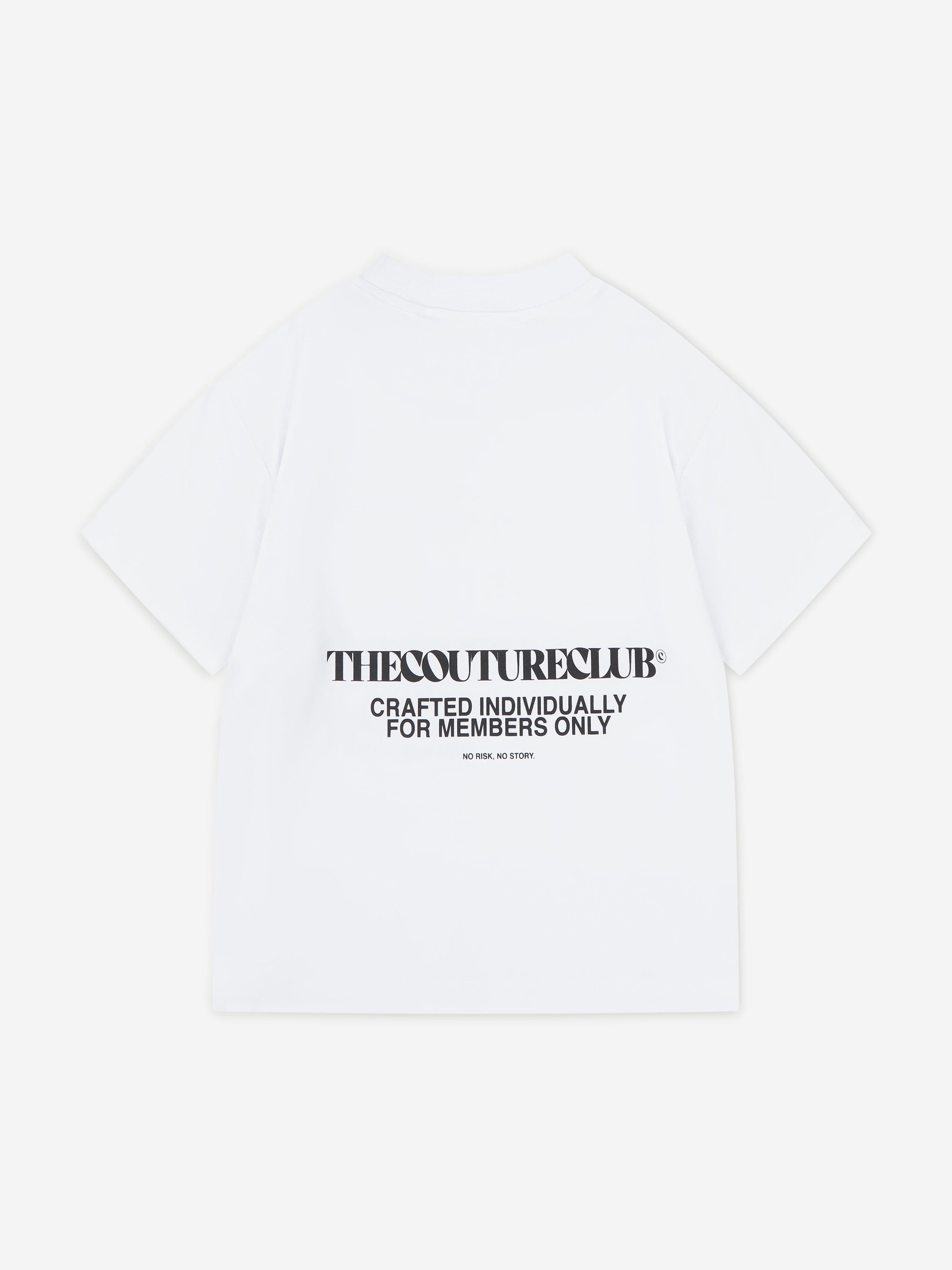 The Couture Club Kids Heavyweight Copyright T-Shirt in White