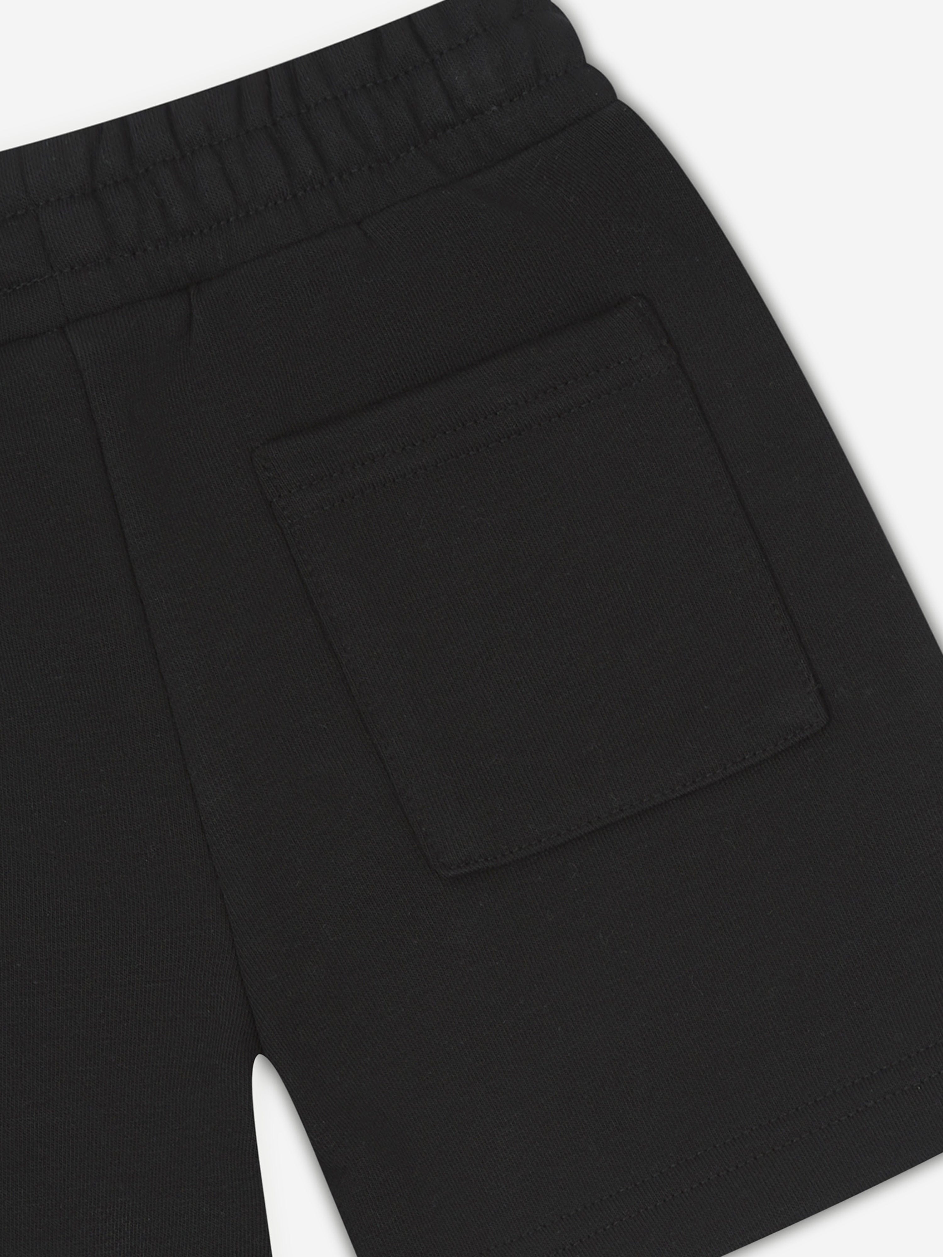 The Couture Club Kids Raw Seam Shorts in Black