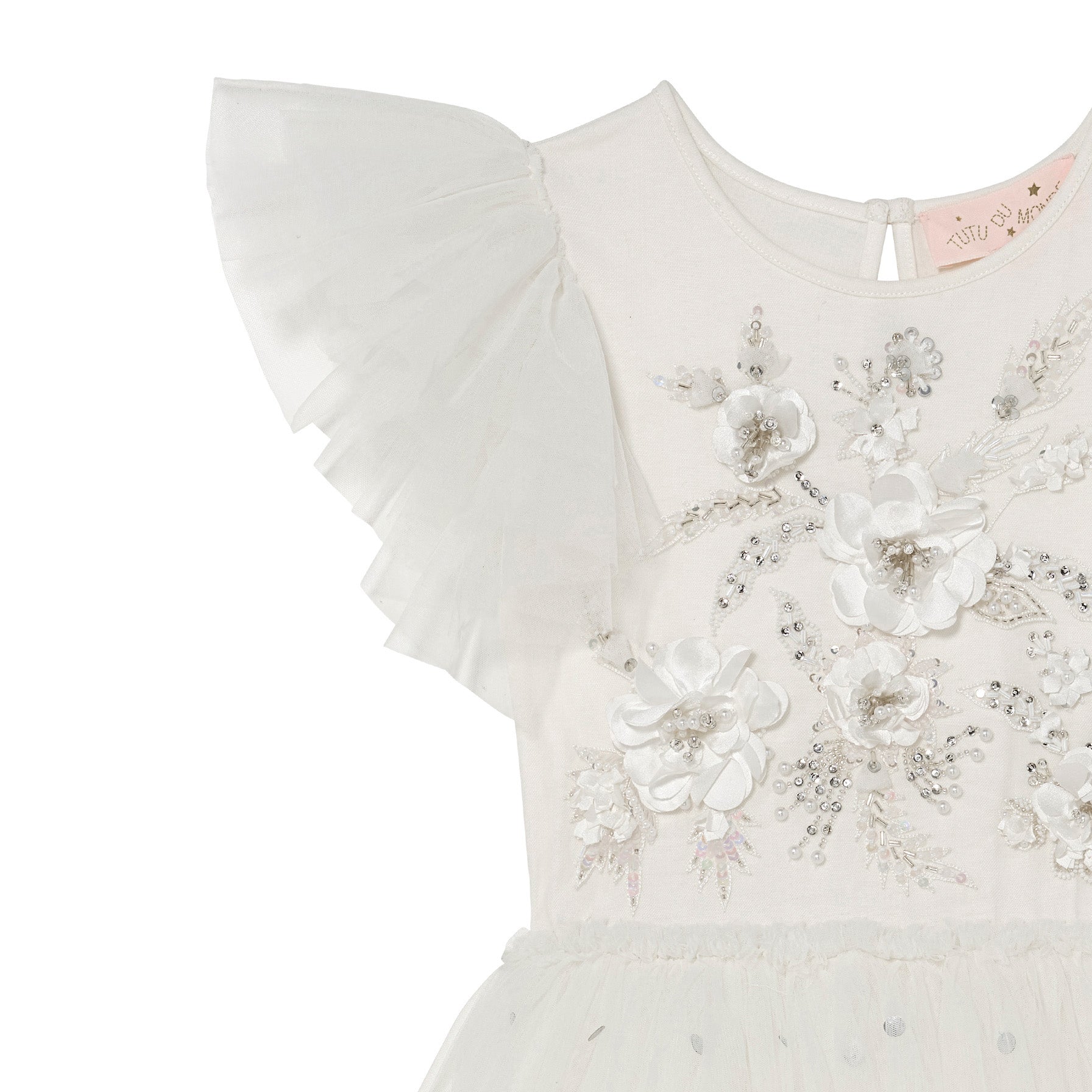 Girls White Garden Soiree Tutu Dress