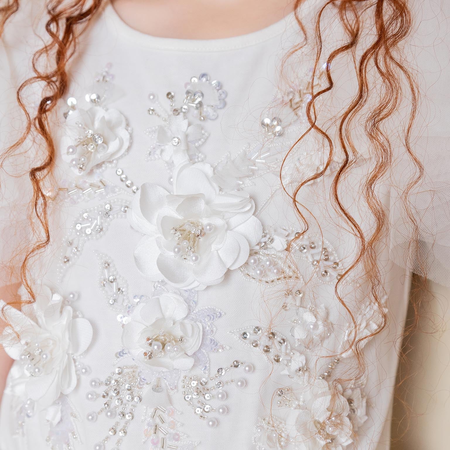 Girls White Garden Soiree Tutu Dress