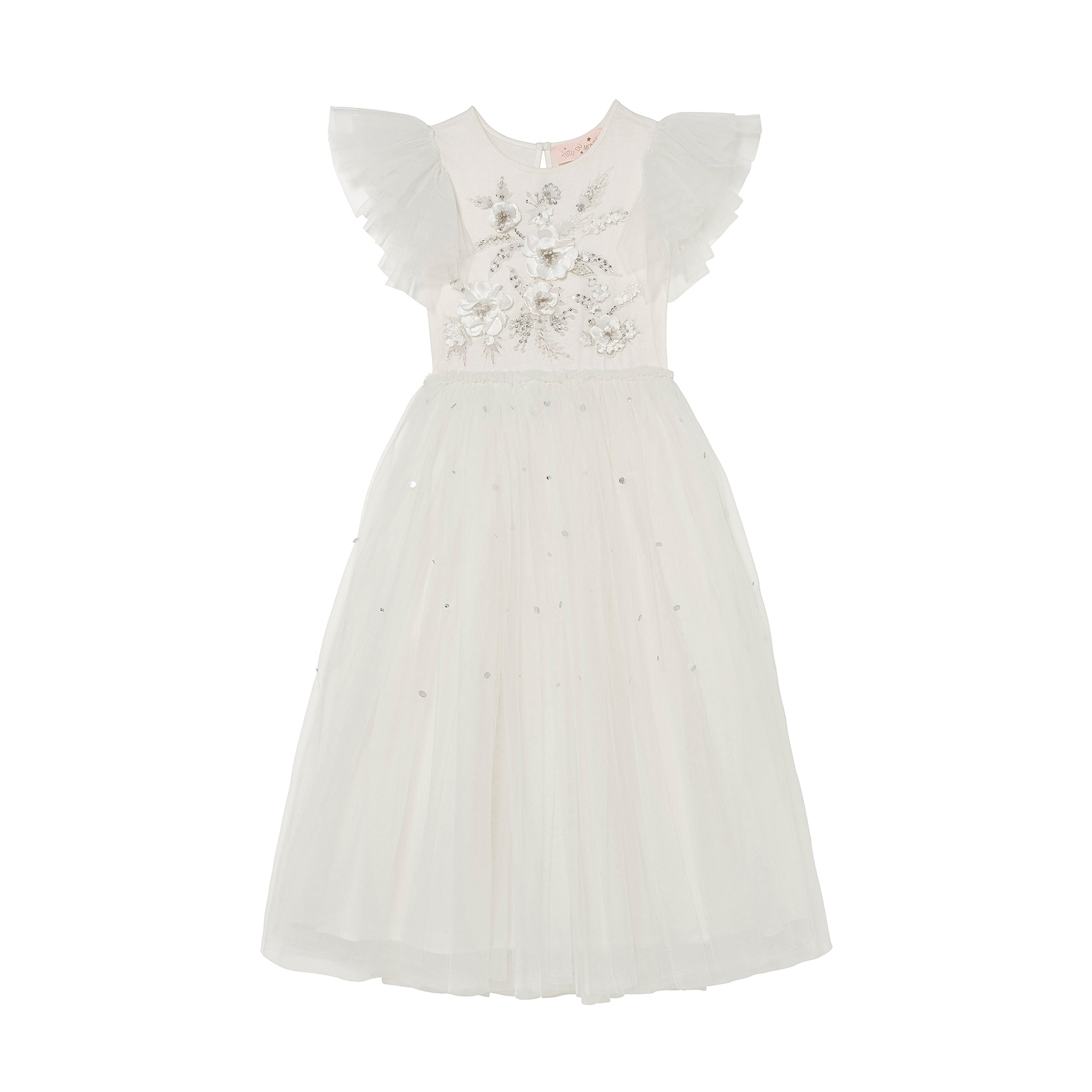 Girls White Garden Soiree Tutu Dress