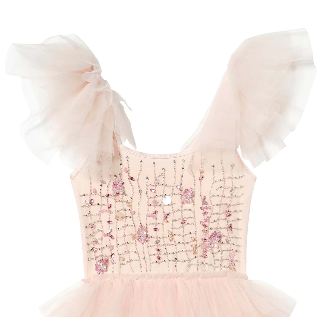 Girls Pearl Pink Mix Sequins Tutu Dress
