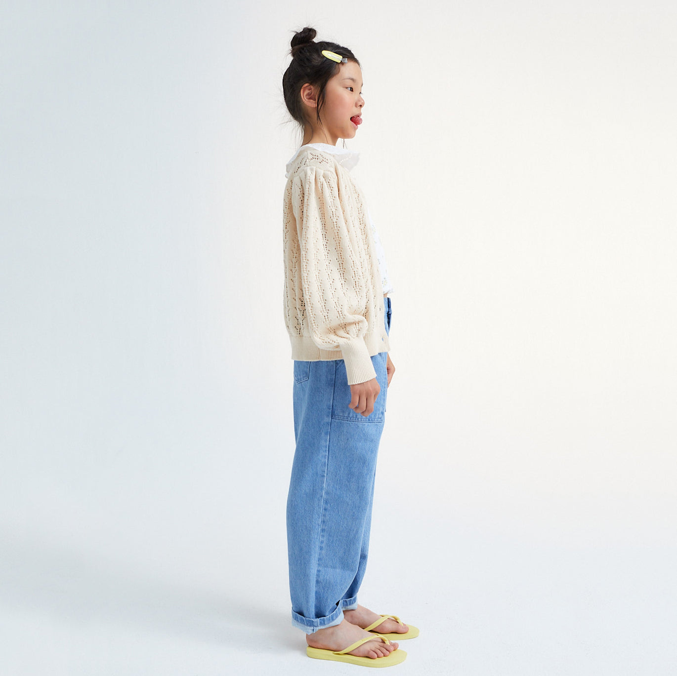 Girls Blue Denim Trousers