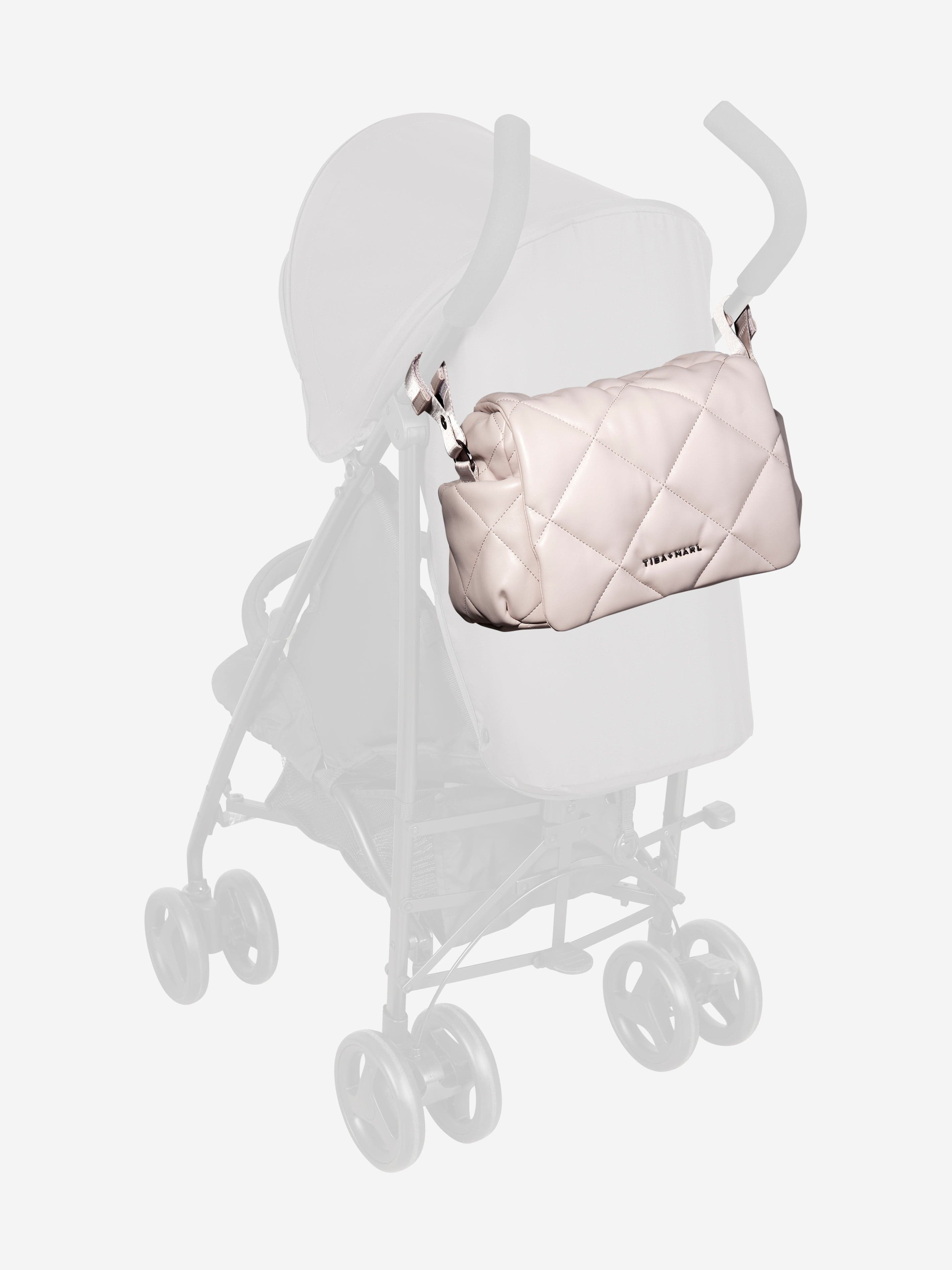Tiba + Marl Baby Nova Compact Quilted Changing Bag in Ivory (33cm)