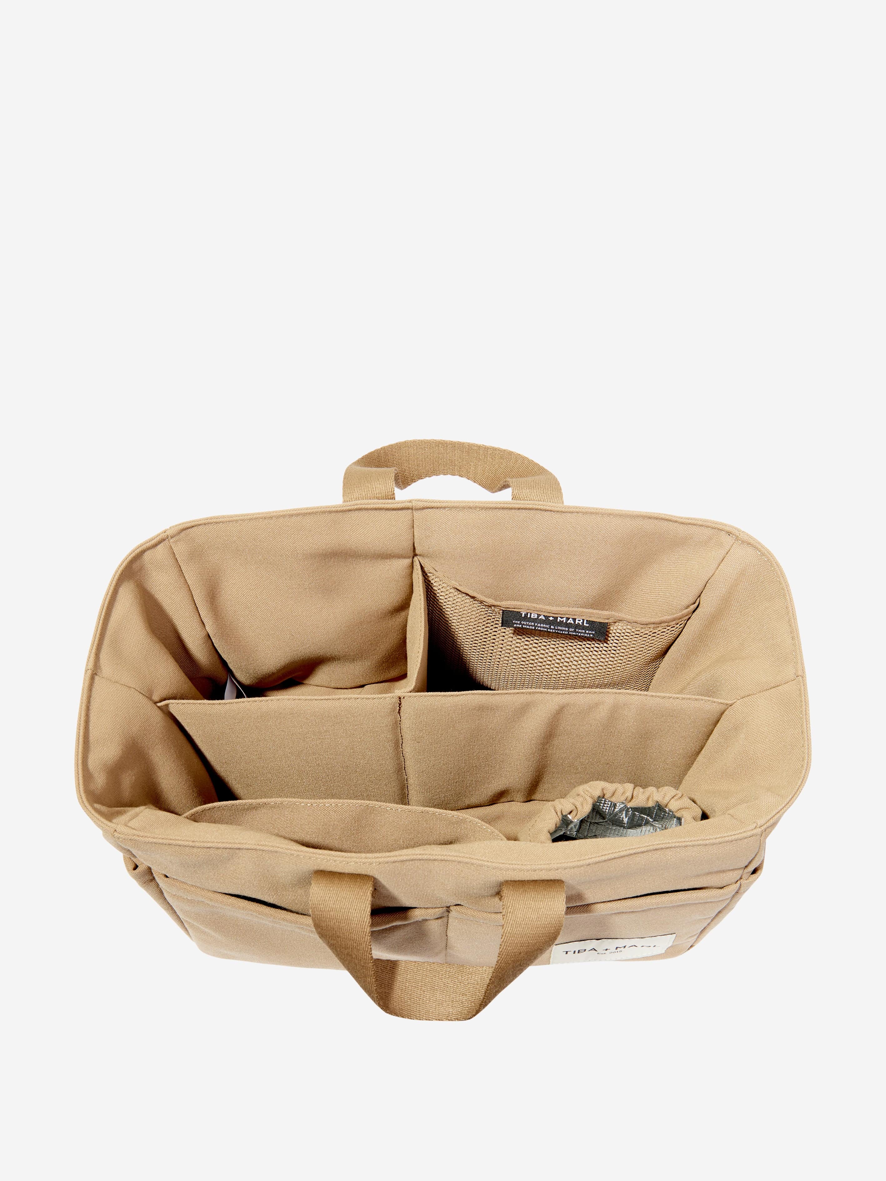 Tiba + Marl Baby The Caddy Borg Fleece in Beige (26cm)