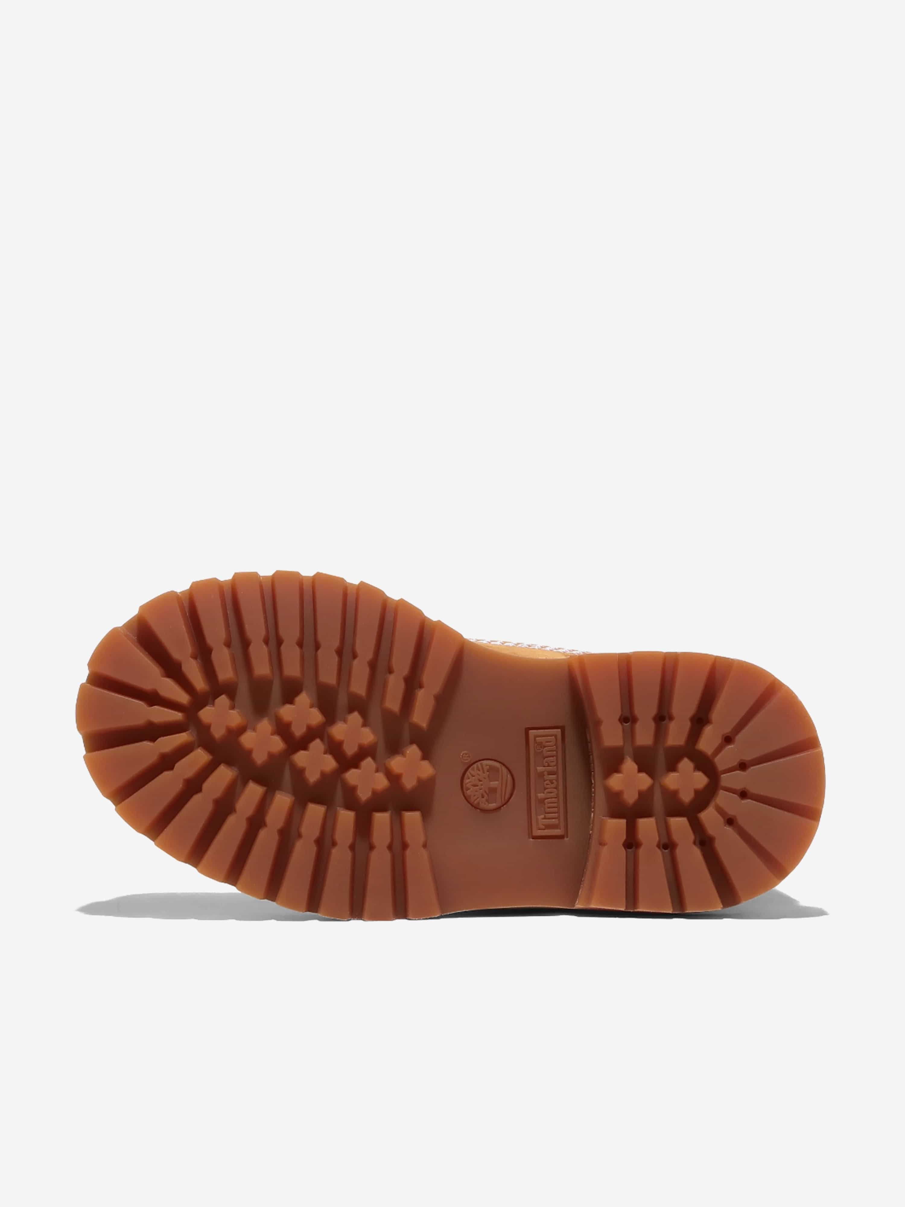 Timberland Kids 6 inch Lace-Up Waterproof Boots in Beige
