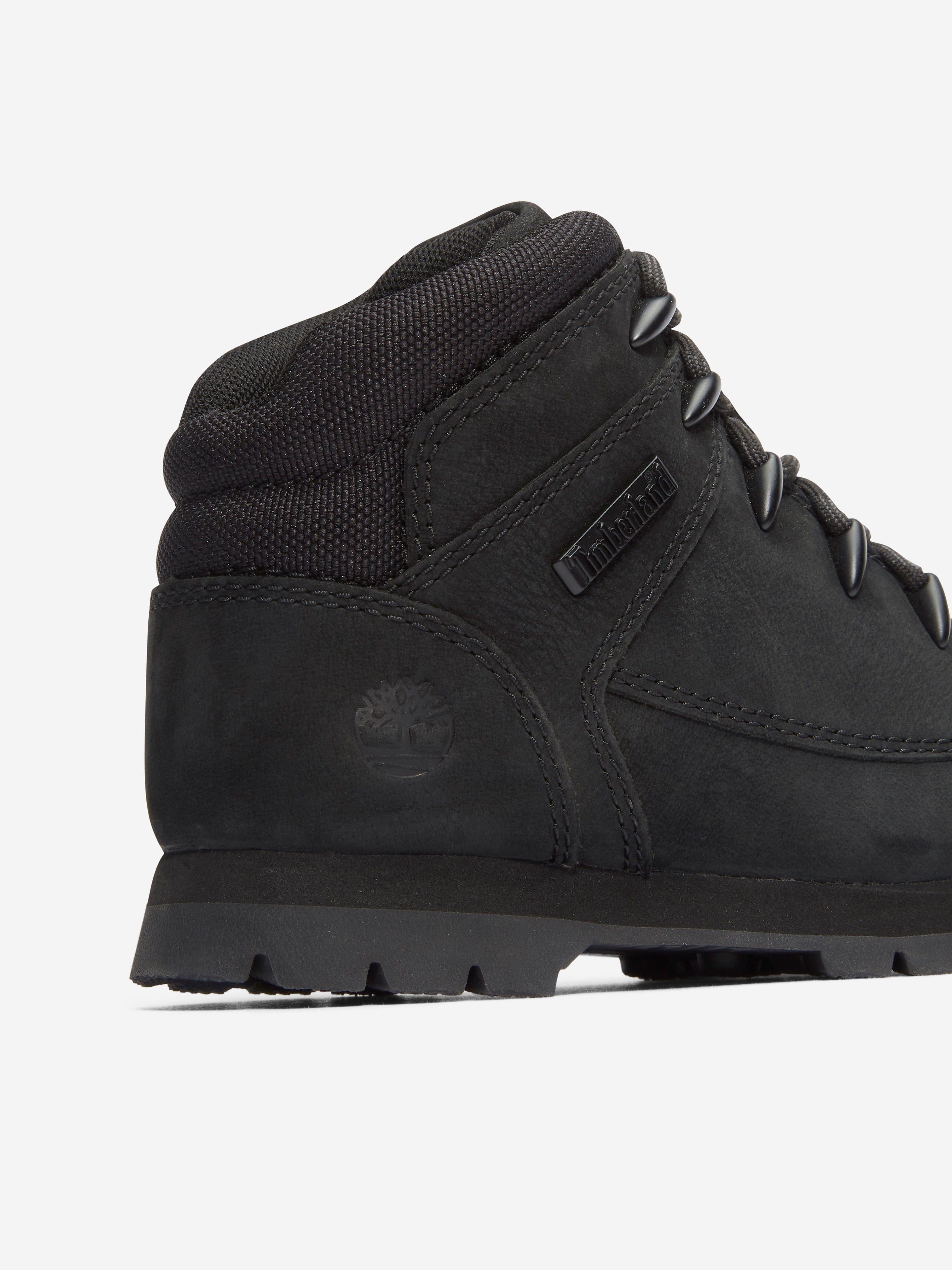 Timberland Boys Mid Lace-Up Boots in Black