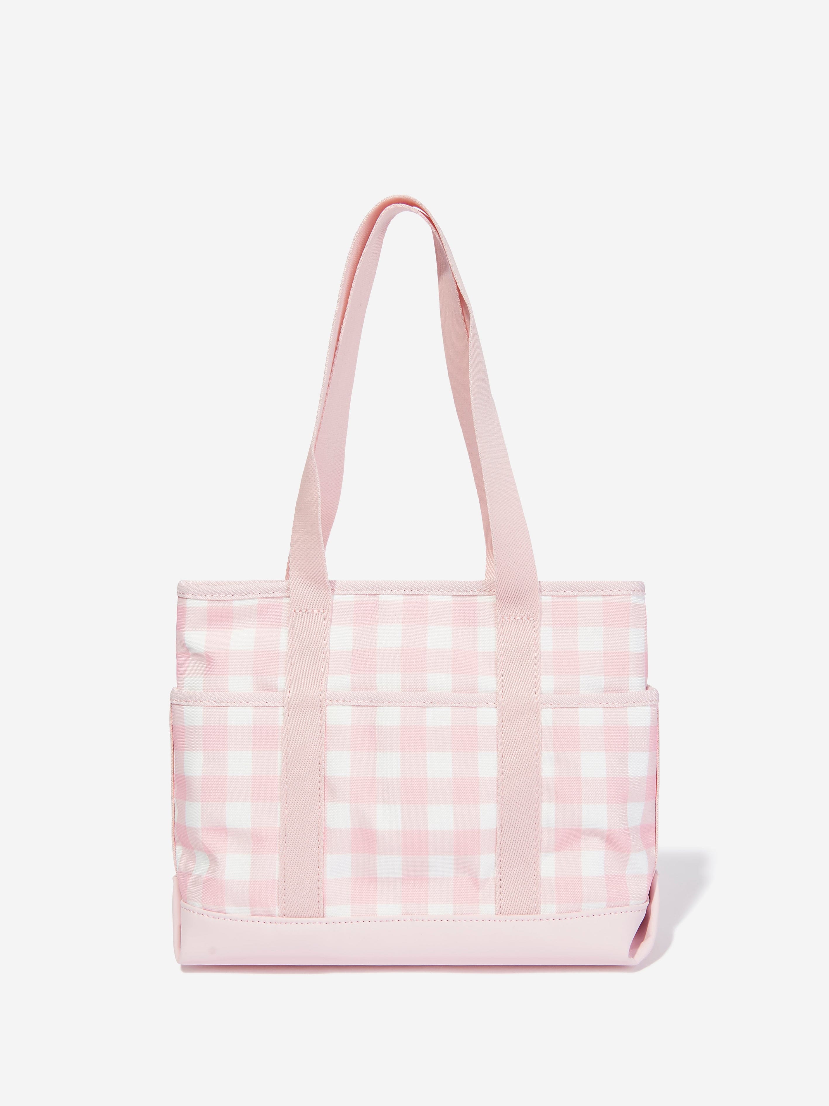 Tommy Hilfiger Girls Prep And Sport Gingham Tote Bag in Pink