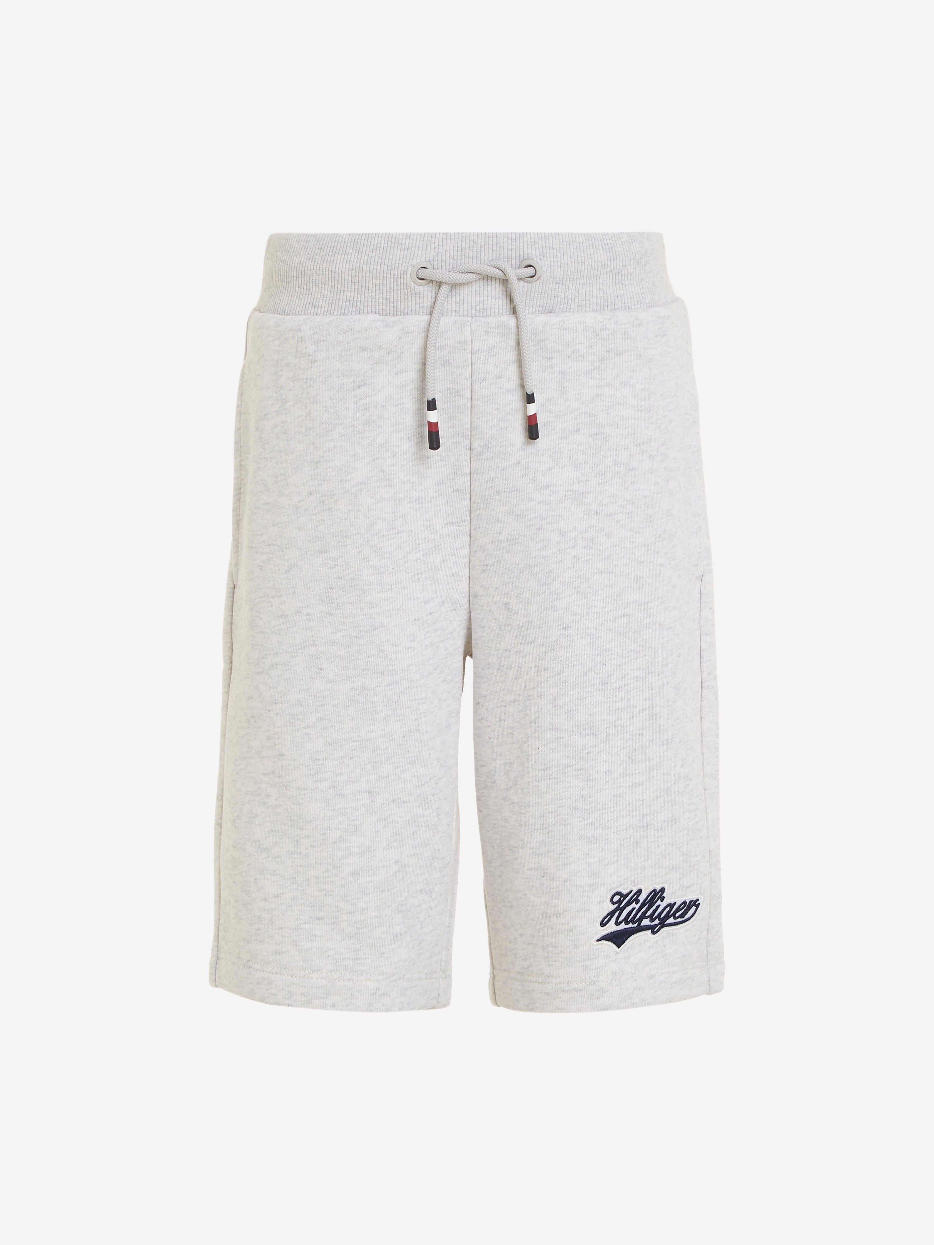 Tommy Hilfiger Boys Logo Script Shorts  in Ivory