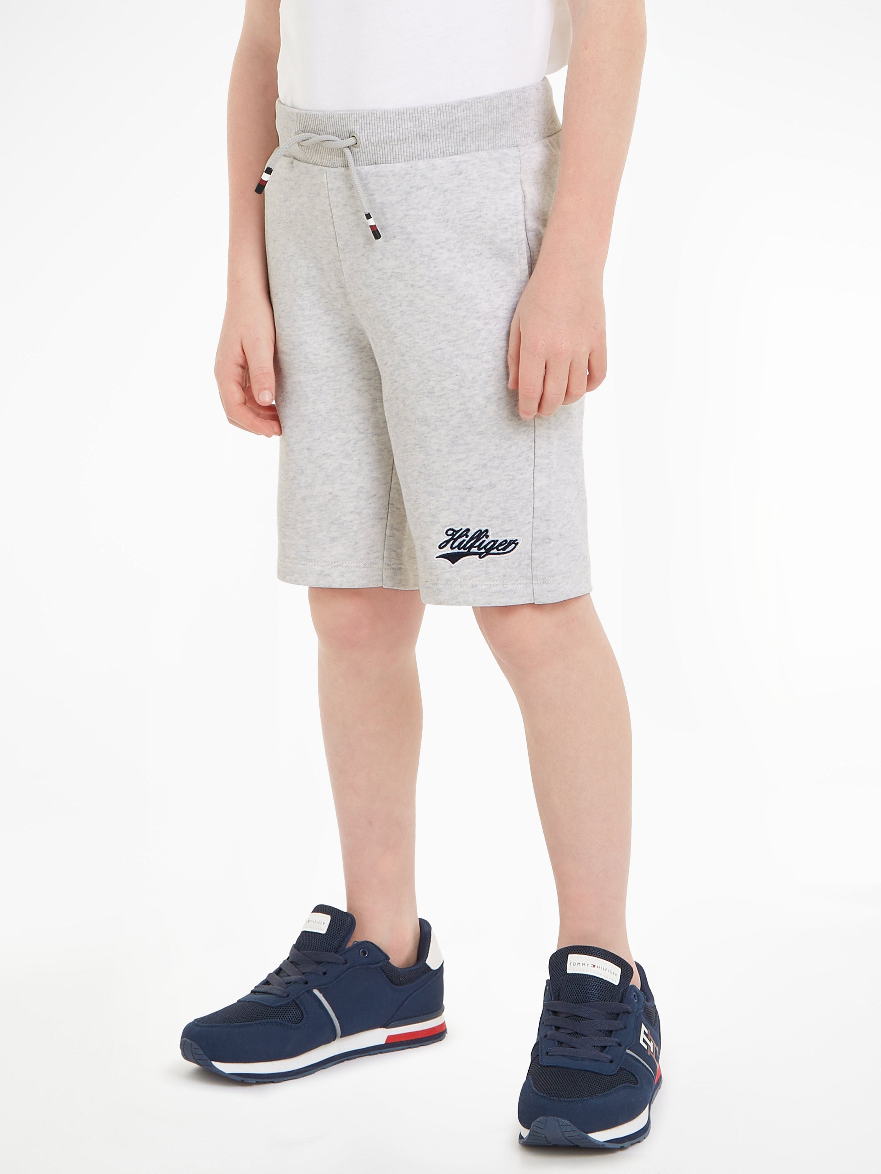 Tommy Hilfiger Boys Logo Script Shorts  in Ivory