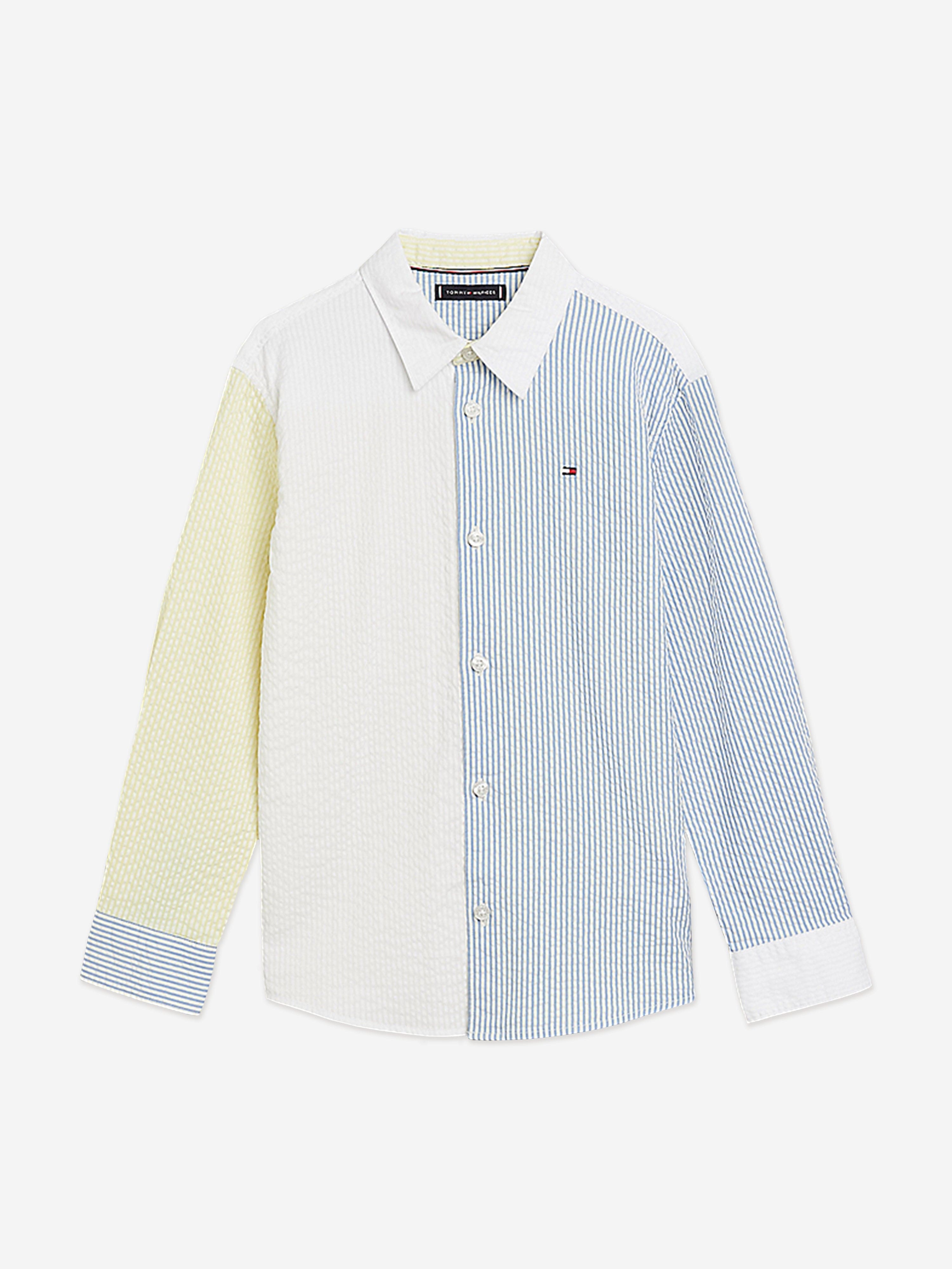 Tommy Hilfiger Boys Seersucker Stripe Shirt in Multicolour