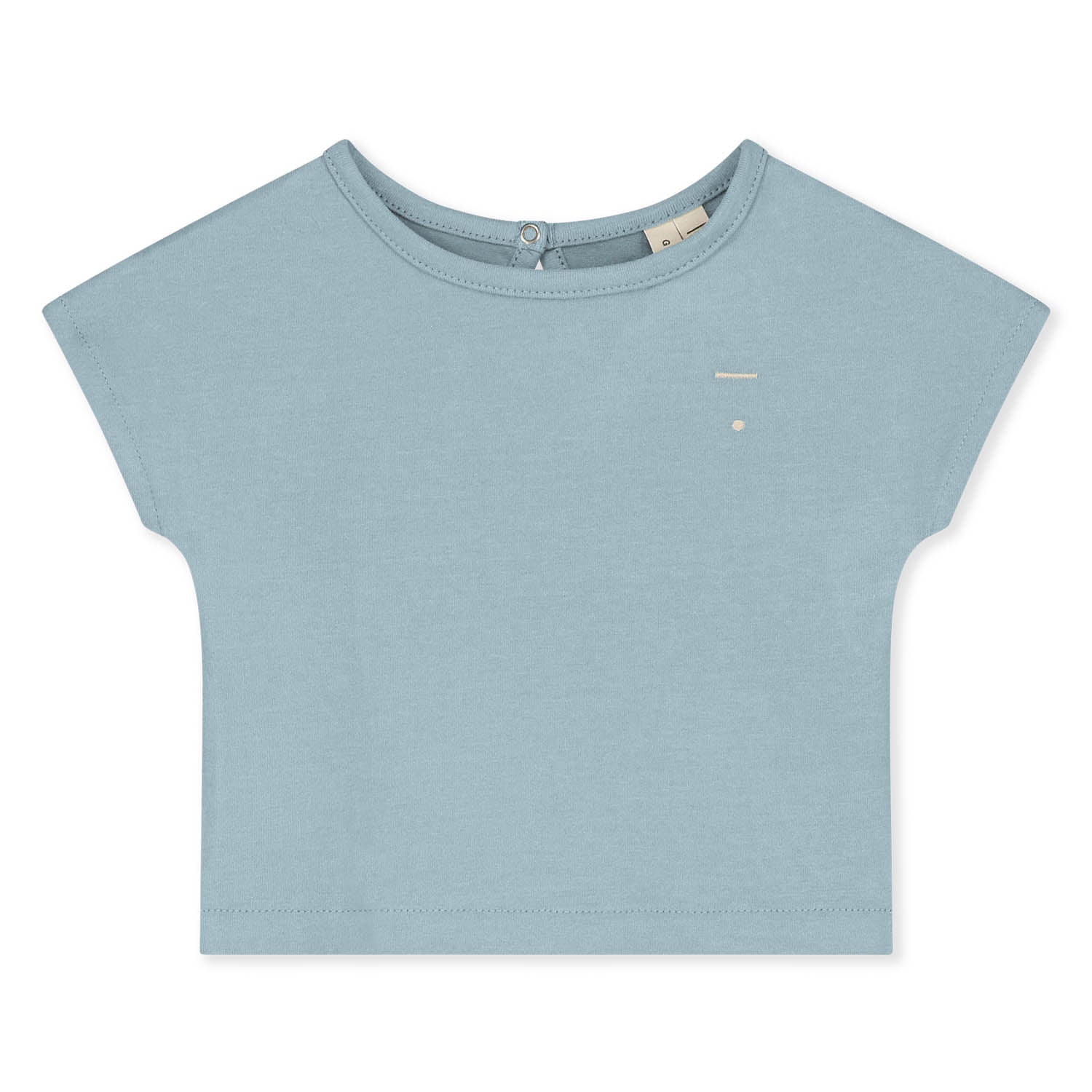 Baby Boys & Girls Sky Blue Cotton T-Shirt