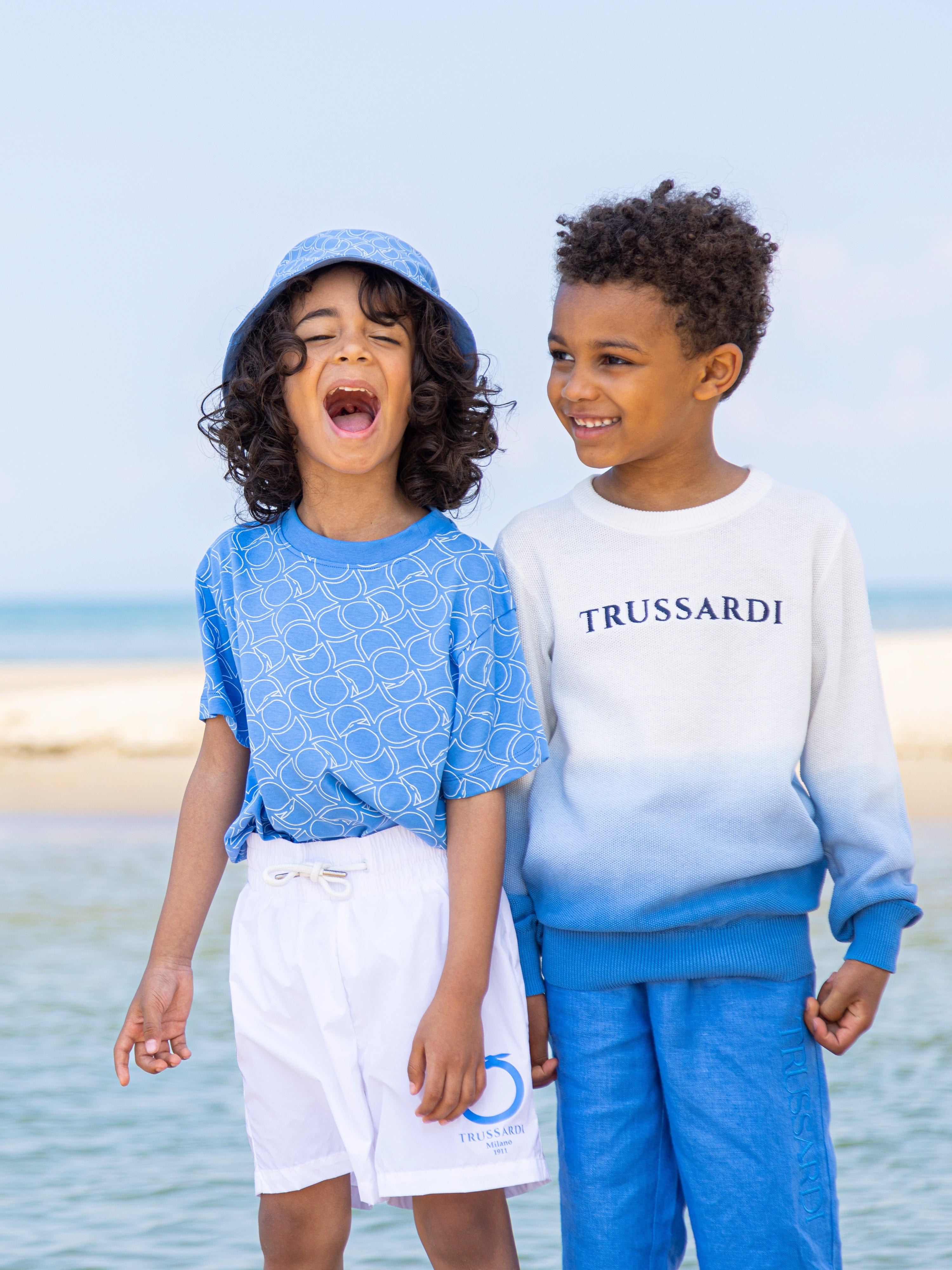 Trussardi Boys Alexandre T-Shirt in Blue