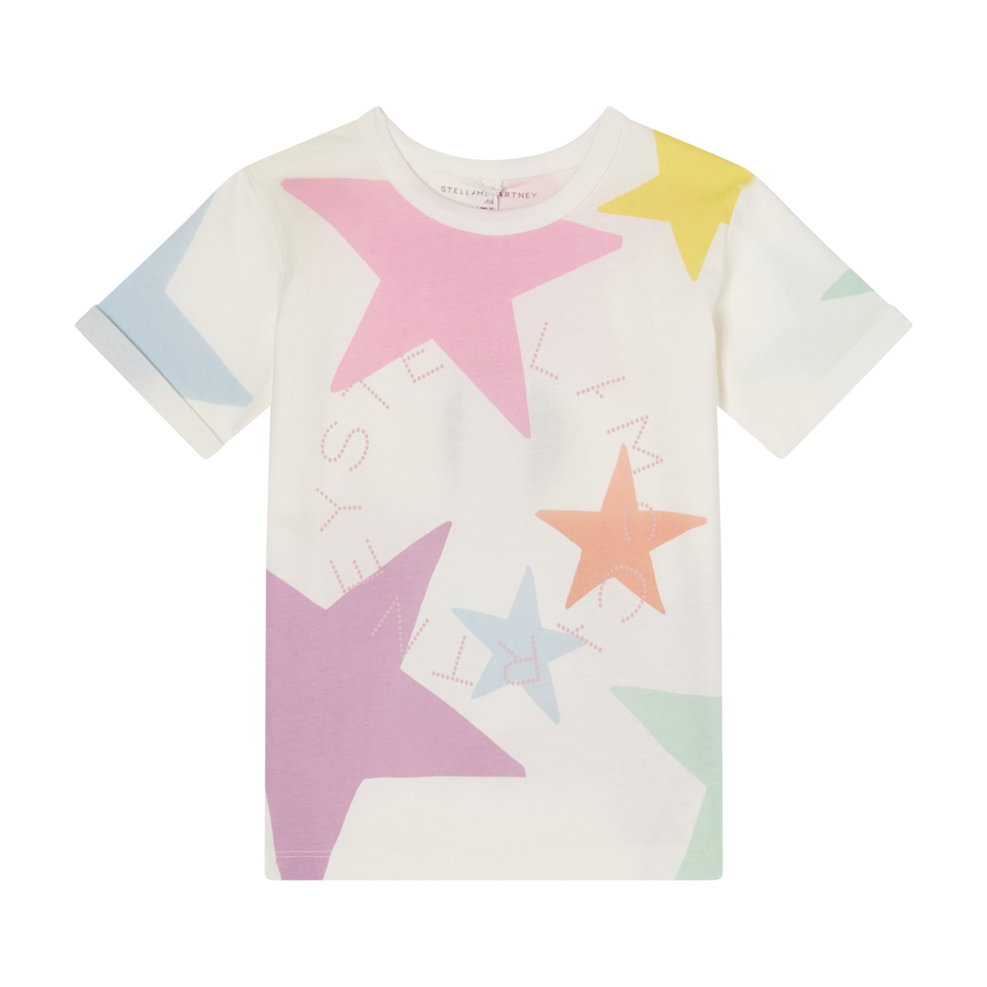 Girls White Logo Cotton T-Shirt