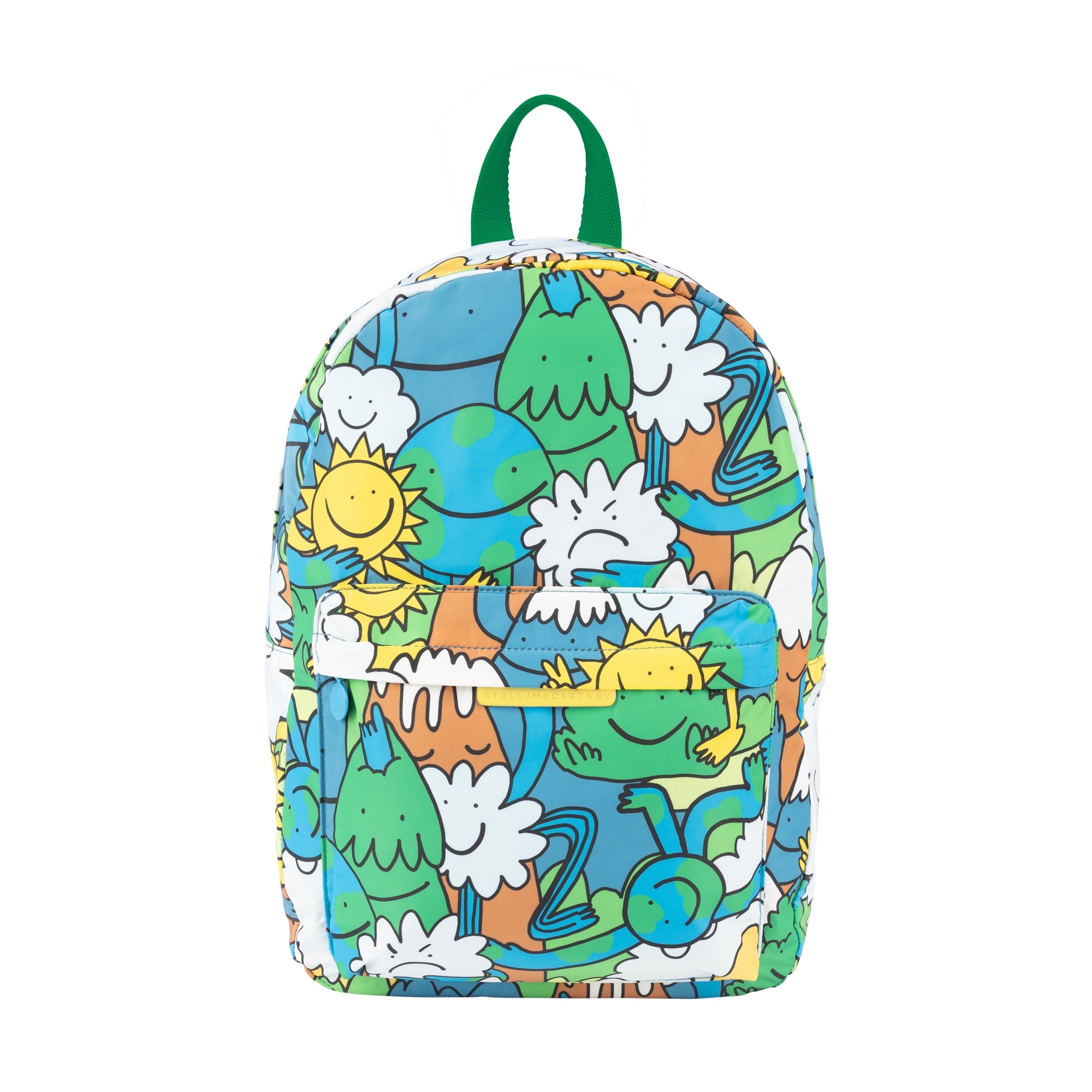 Boys & Girls Green Printed Backpack(41cm)