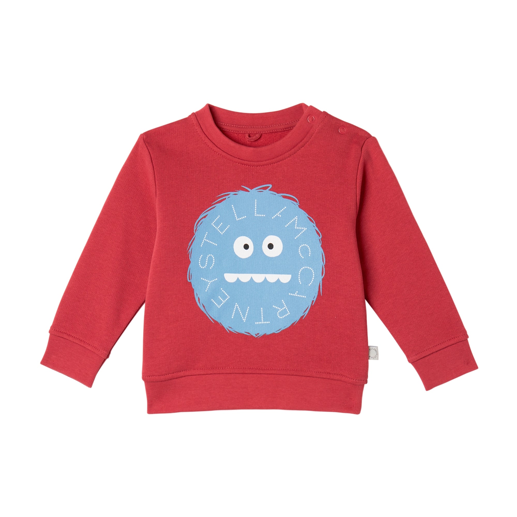 Baby Boys Red Printed Cotton Sweatshirt