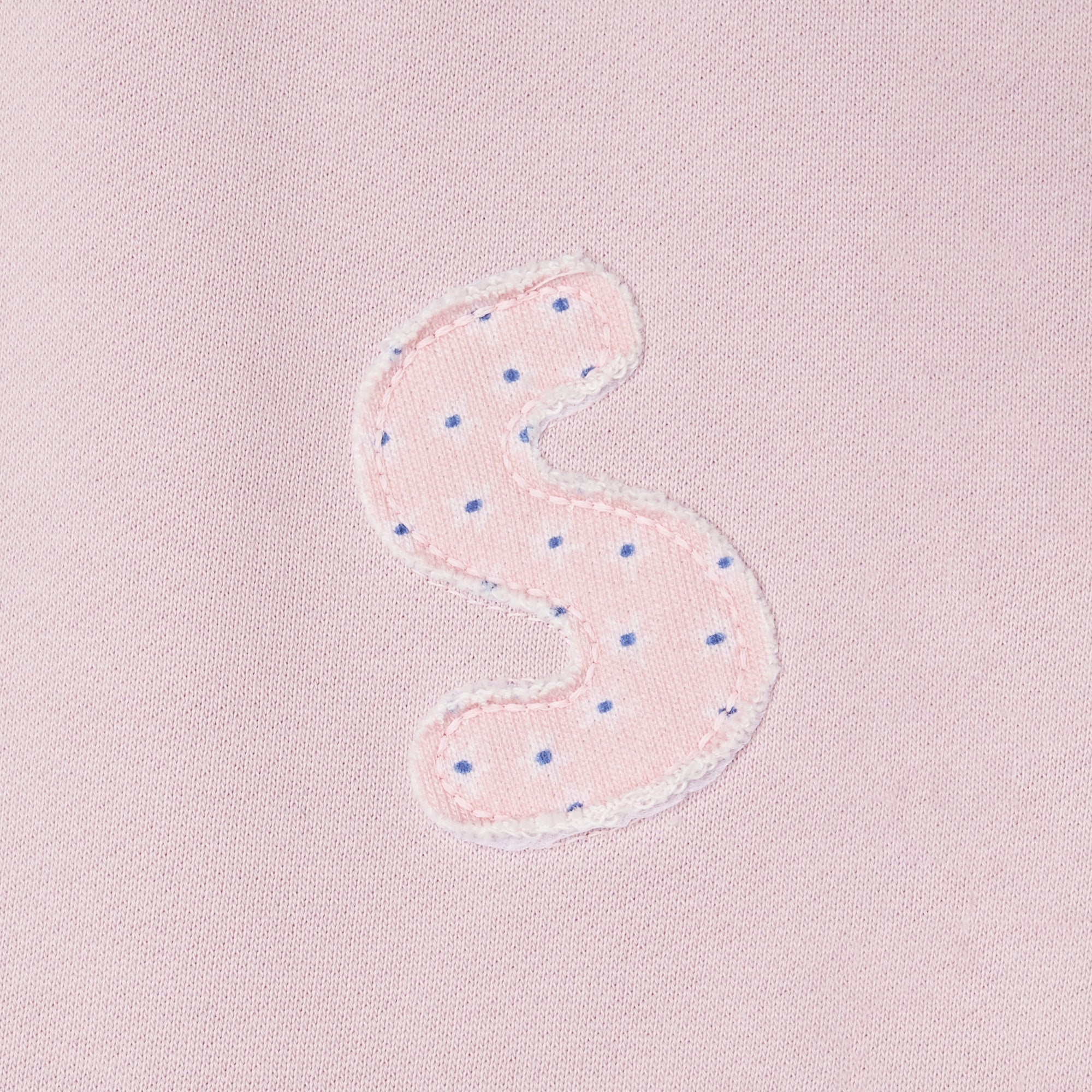 Girls Pink Patch Cotton Trousers