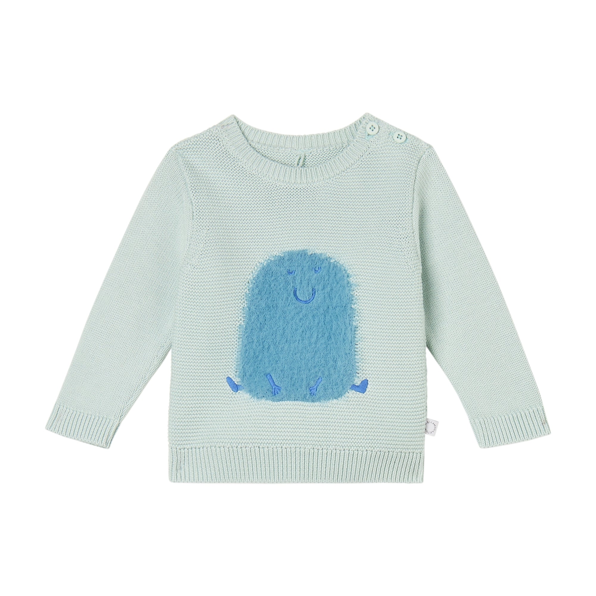 Baby Boys & Girls Light Green Knit Sweater