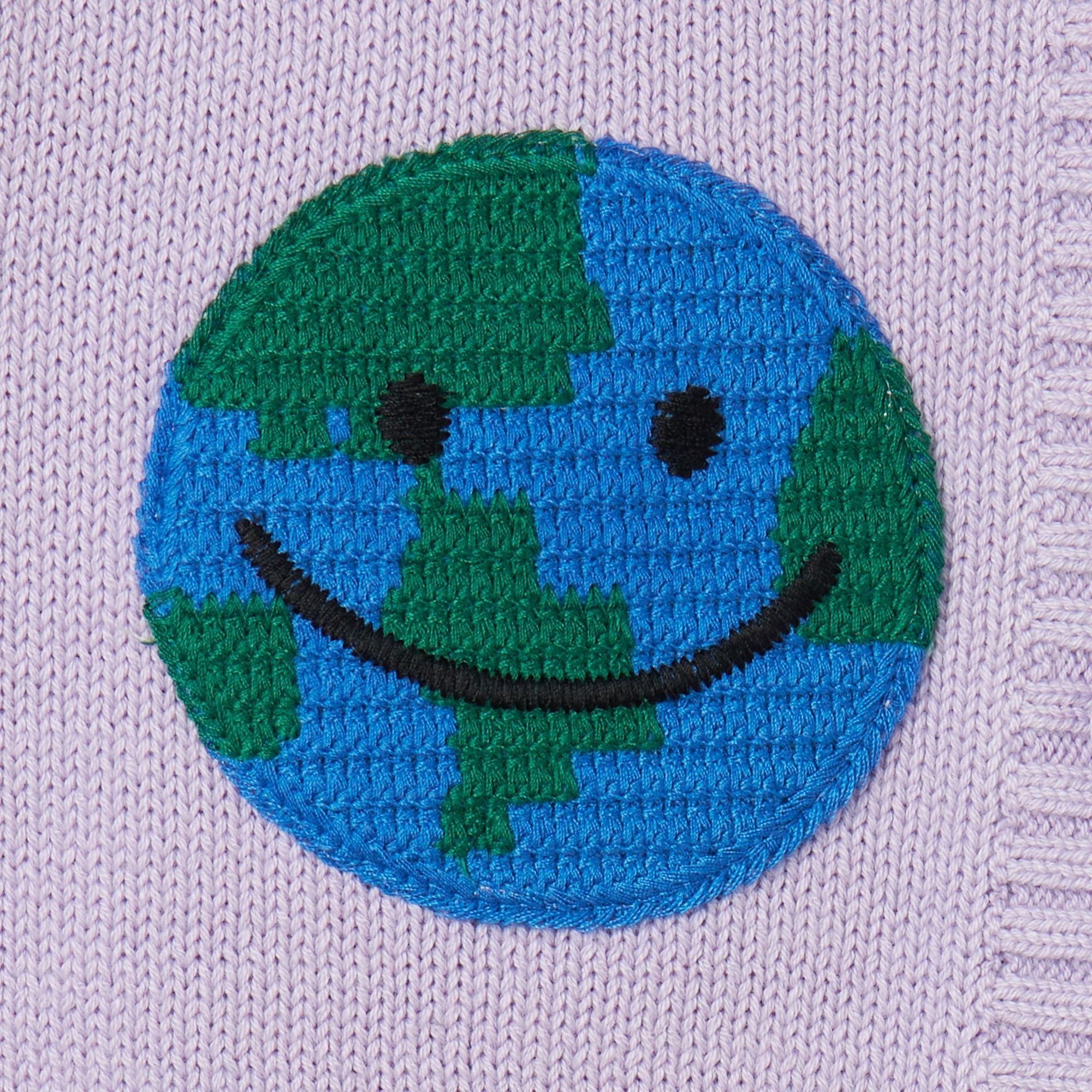 Girls Purple Knit Cotton Cardigan