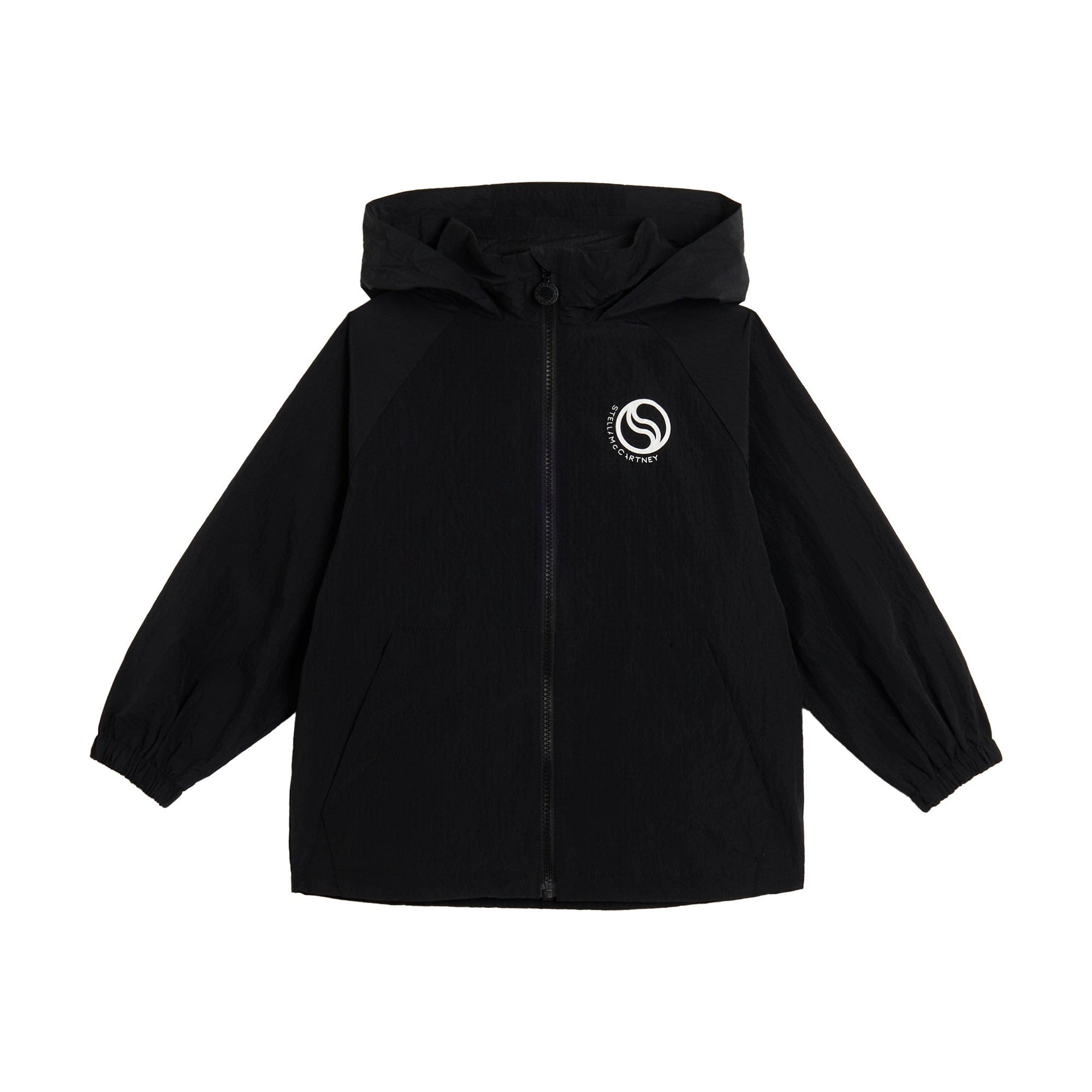 Boys Black Zip-Up Jacket
