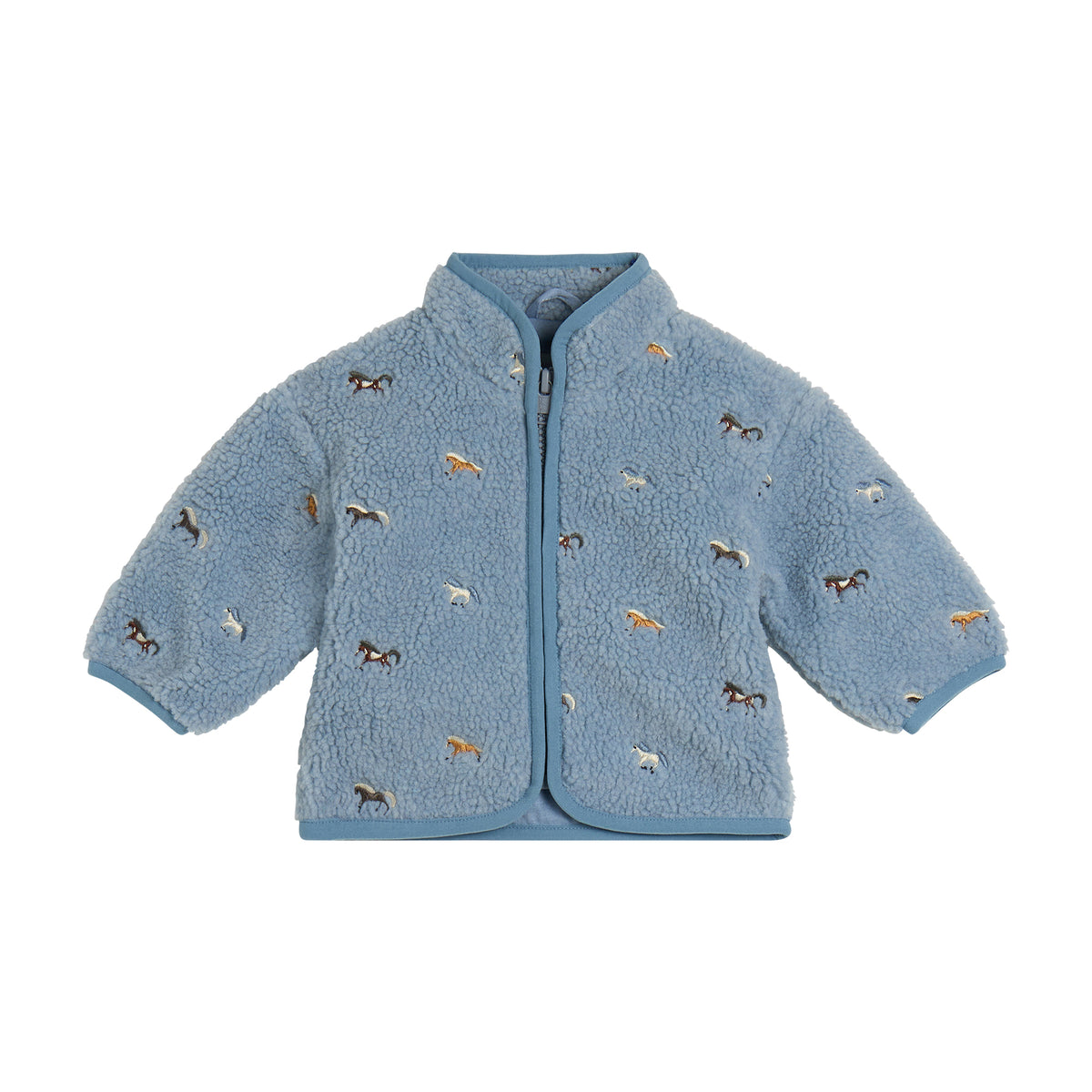 Baby Boys Blue Sherpa Fleece Jacket