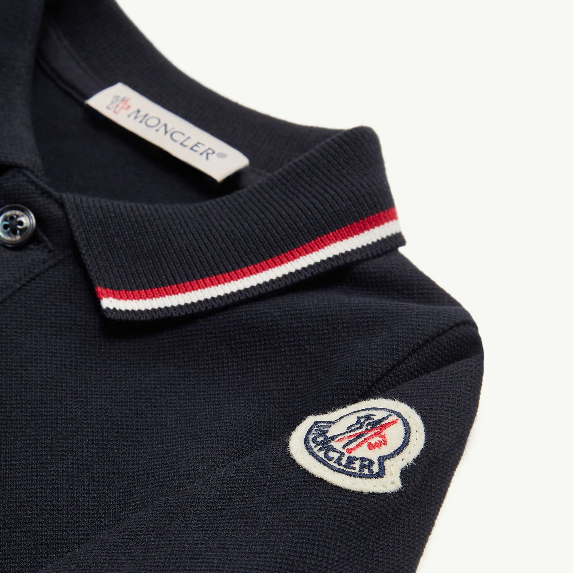 Baby Boys Navy Cotton Babysuit